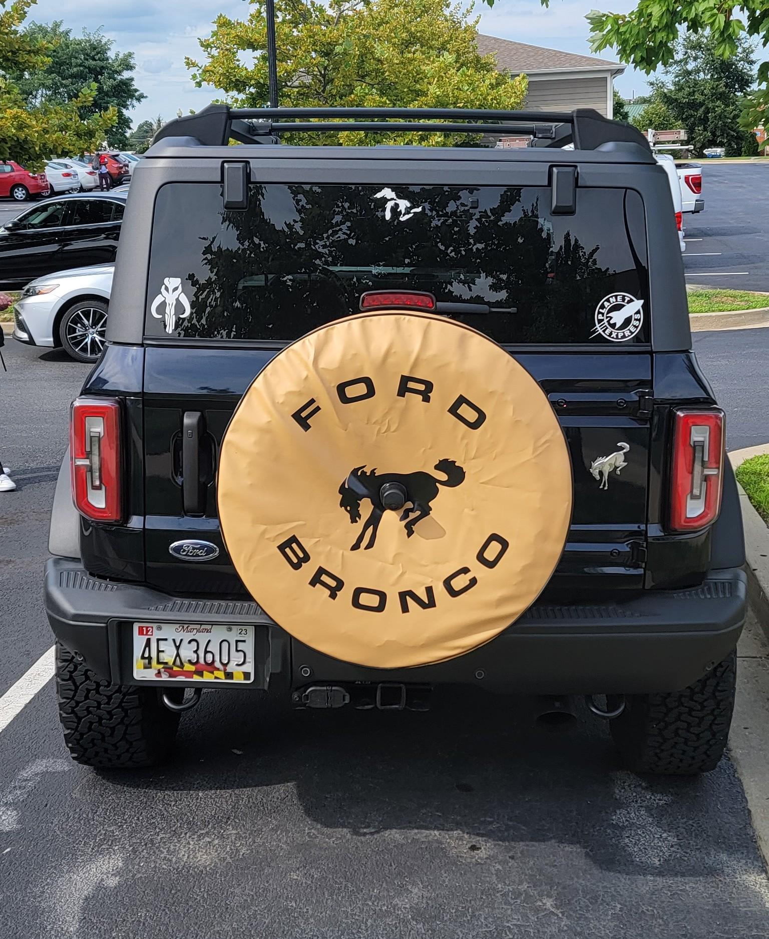 Ford Bronco Retro spare tire cover! 20220819_160435~2