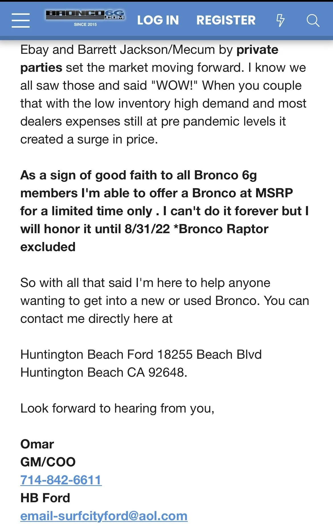 Ford Bronco Buying Canceled/Abandoned Broncos ? A7095191-A6CC-4B61-BA50-245B6AA33B0C