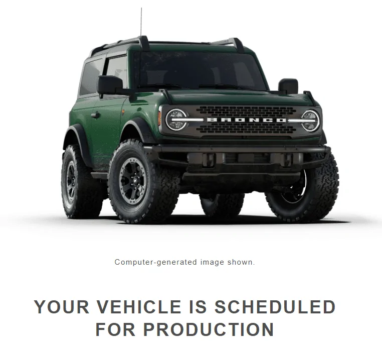 Ford Bronco March 2022 orders 1661814761749