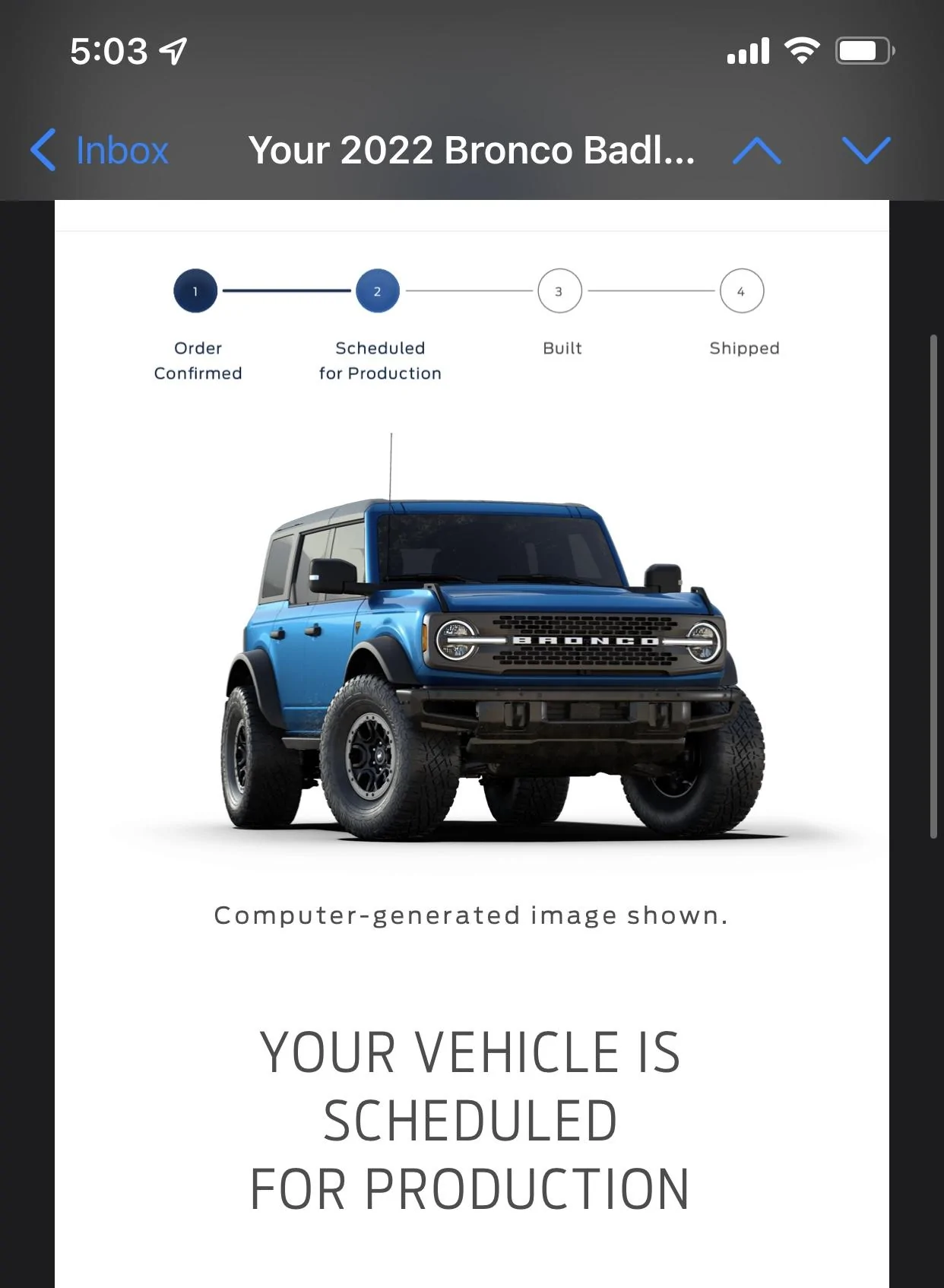 Ford Bronco 9/26/2022 Build Week Thread with Spreadsheet D7919FE2-84AC-457E-BAB0-011448B27ABE