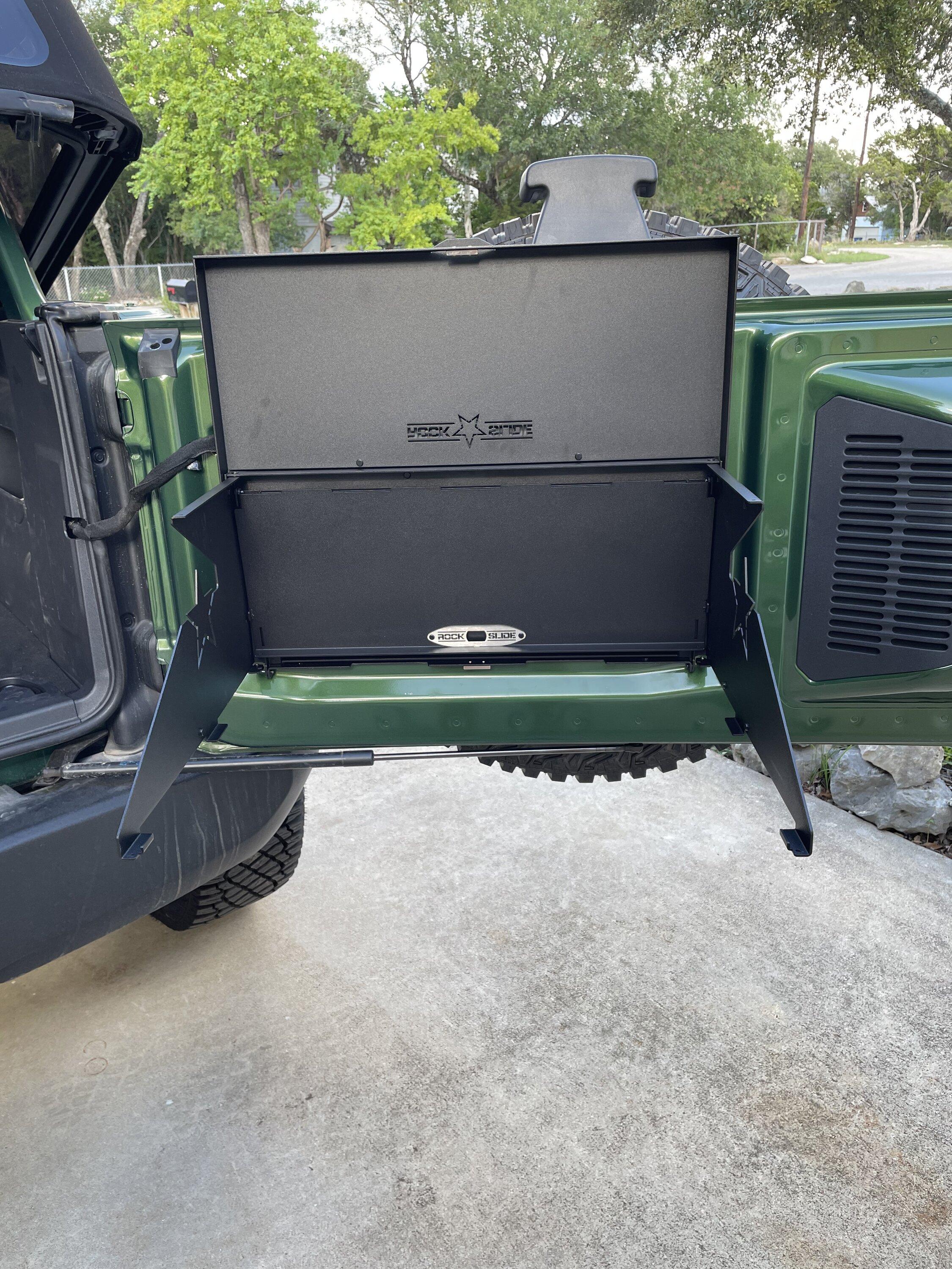 Ford Bronco Rockslide Tailgate Table installed. Review and photos. 21D7B245-2FCB-459C-9237-DCAC5459AF2D