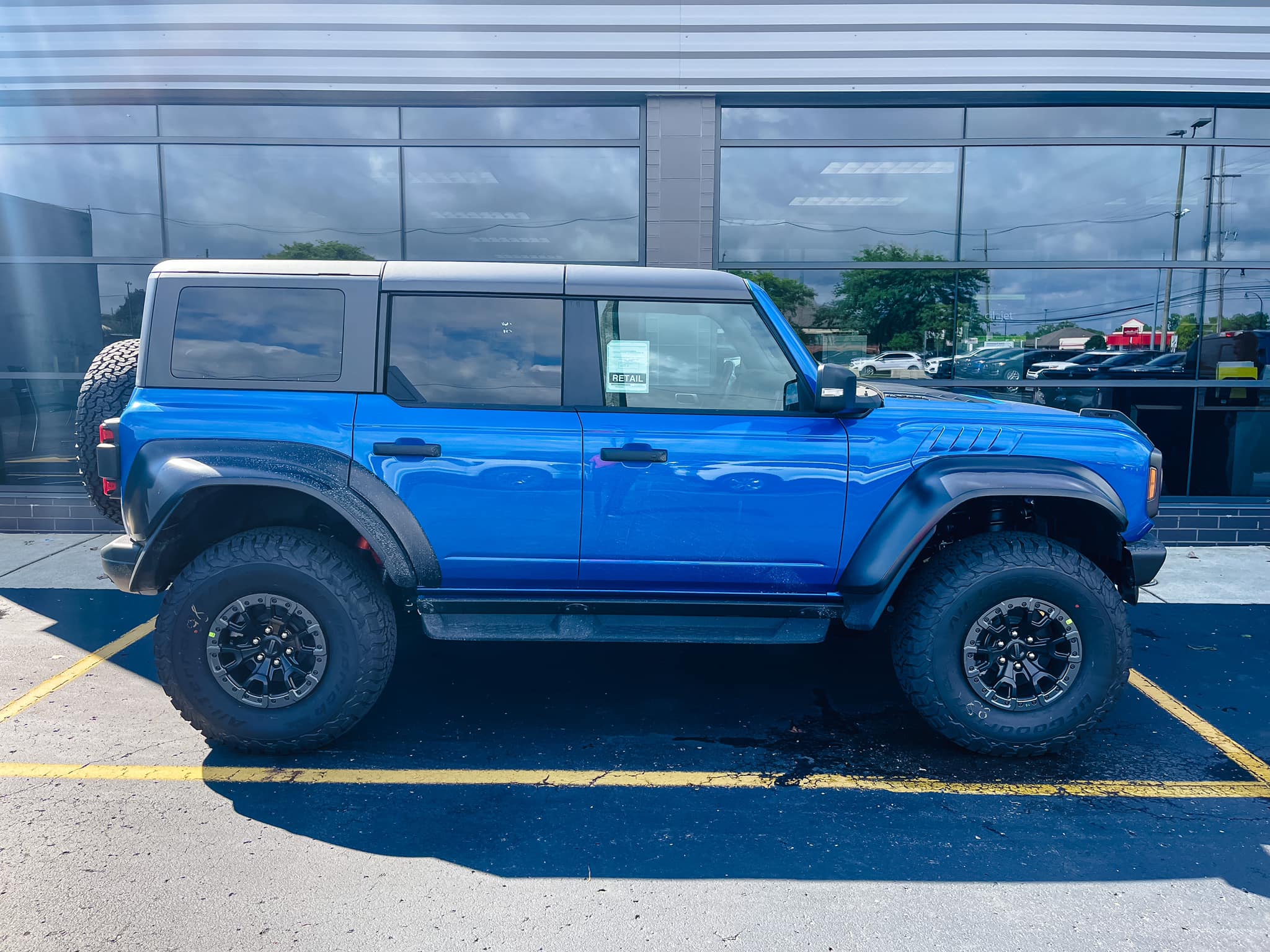Ford Bronco 🙌 First retail order 2022 Bronco Raptor spotted on dealer's lot! 302104870_10160440952834809_1591154925071587952_n copy