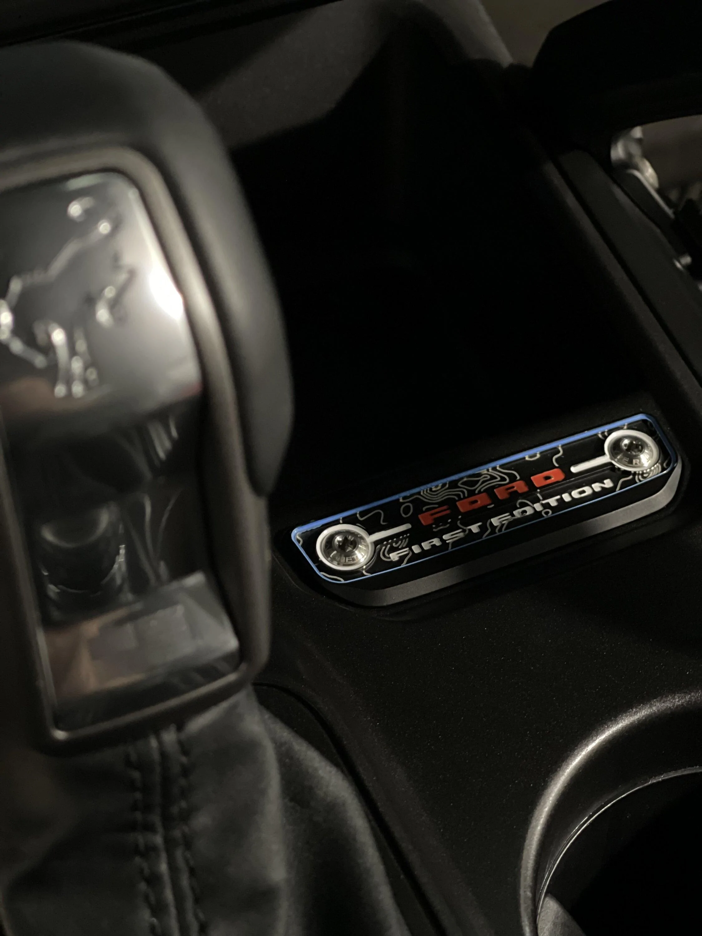 Ford Bronco AR | BADLANDS Center Console VIN Plate BF318272-EB70-40E4-BABF-2CC603C52288