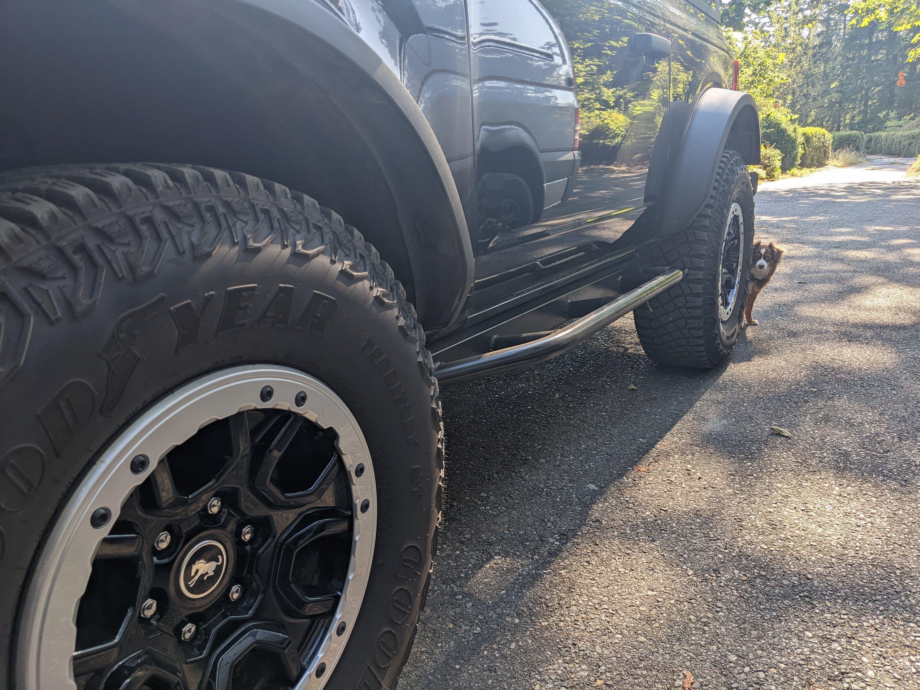 Ford Bronco My 2 door rock sliders! PXL_20220830_233937467