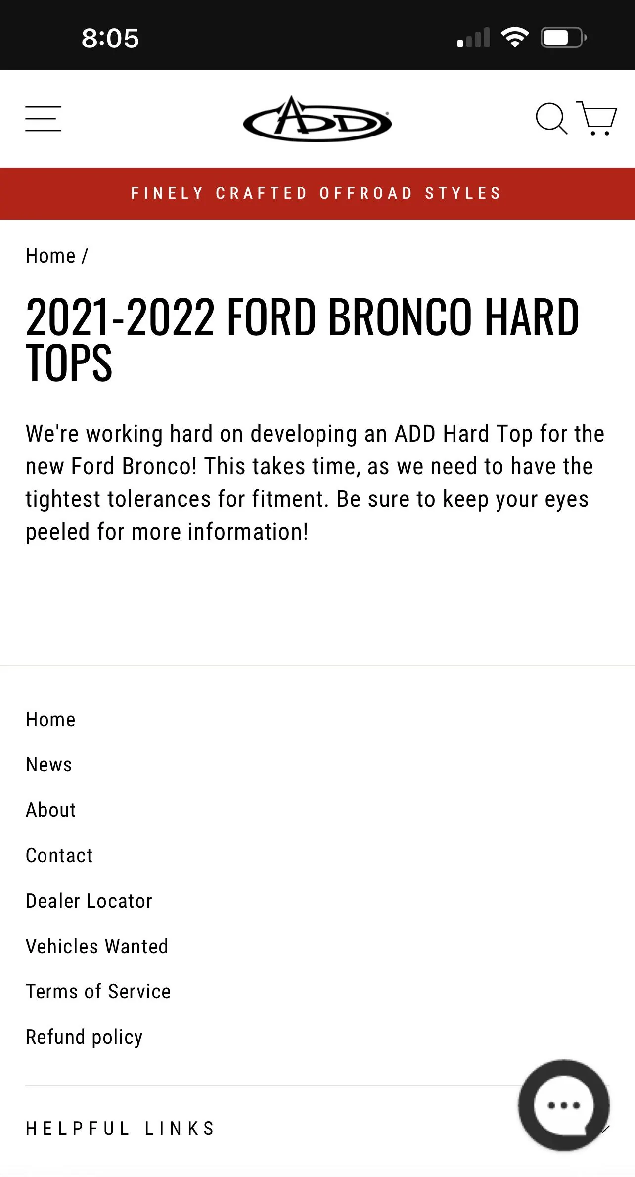 Ford Bronco Addictive Desert Designs ADD Hard Top 2A4E4193-2658-4BE9-8831-B3154BD1E94C