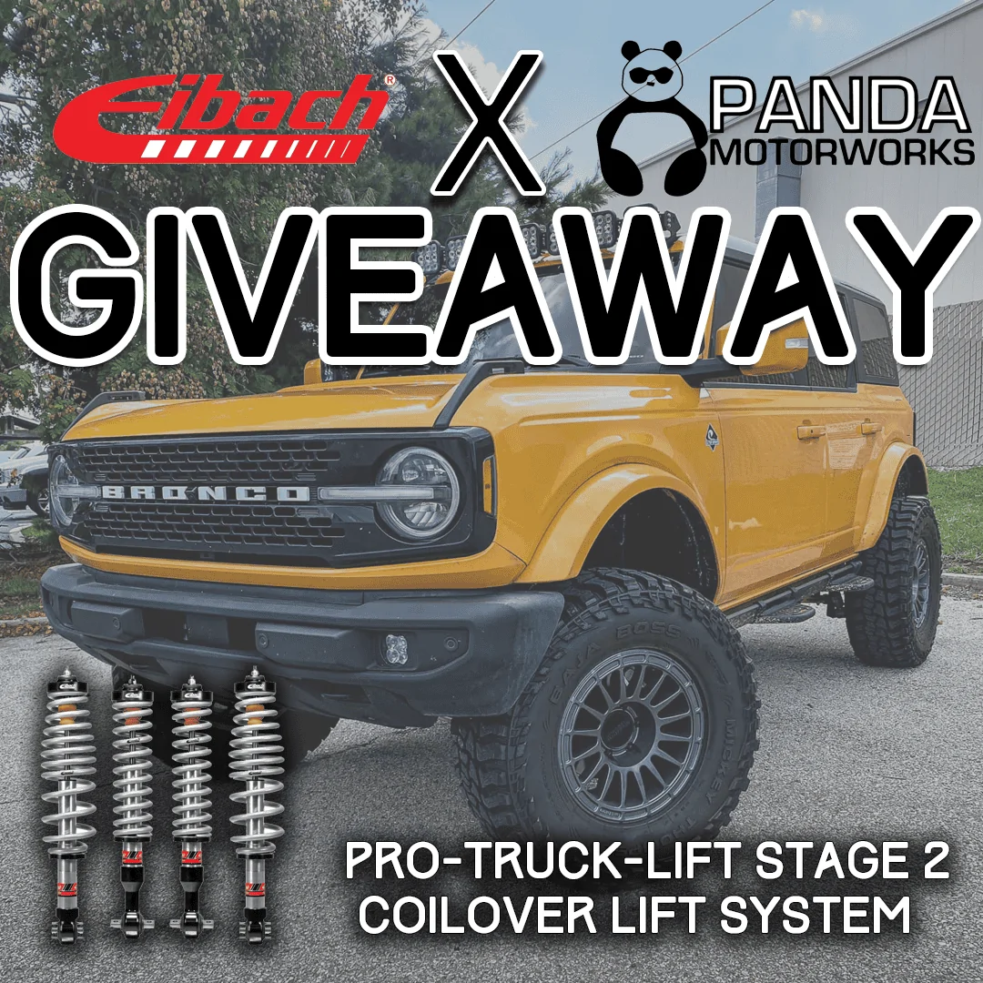Ford Bronco Eibach Coilovers GIVEAWAY by Panda Motorworks! eibach giveaway