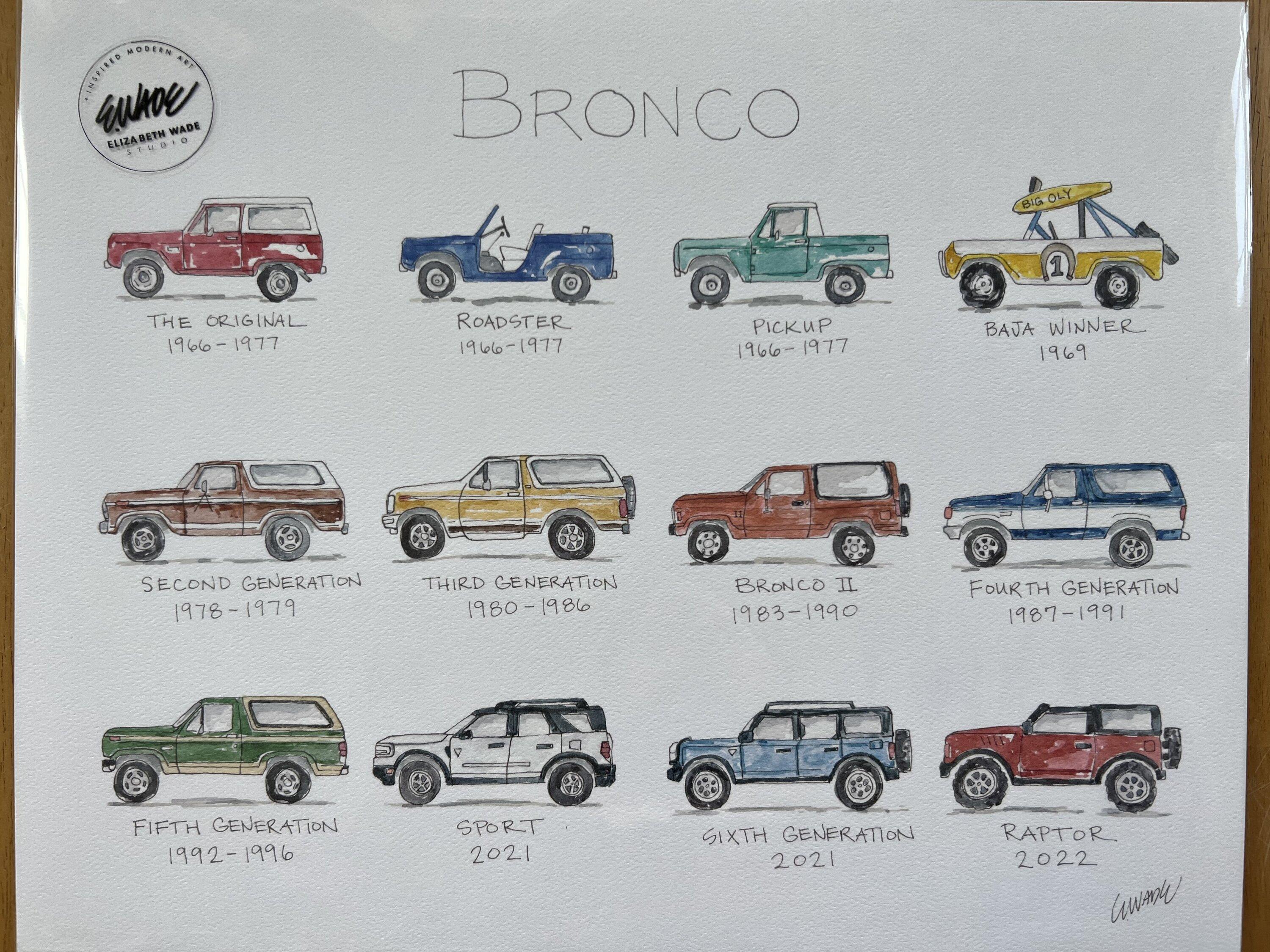 Ford Bronco Cool Bronco Artwork 26CBAB35-3495-4CE8-9DD4-BE1B955EE050