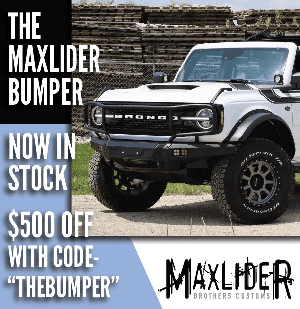 Ford Bronco THE Maxlider Bumper, IN STOCK & on sale THE Maxlider Bumper-01