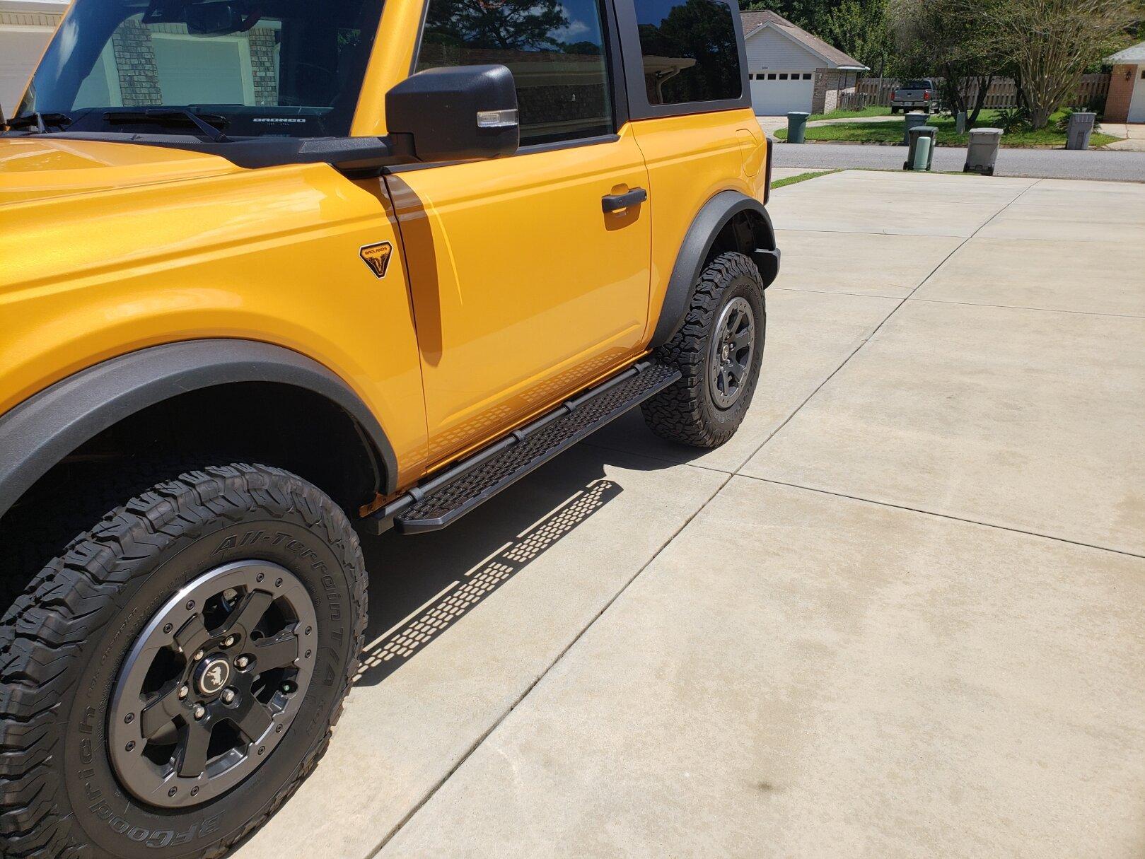 Ford Bronco What did you do TO / WITH your Bronco today? 👨🏻‍🔧🧰🚿🛠 Steps Front Veiw2