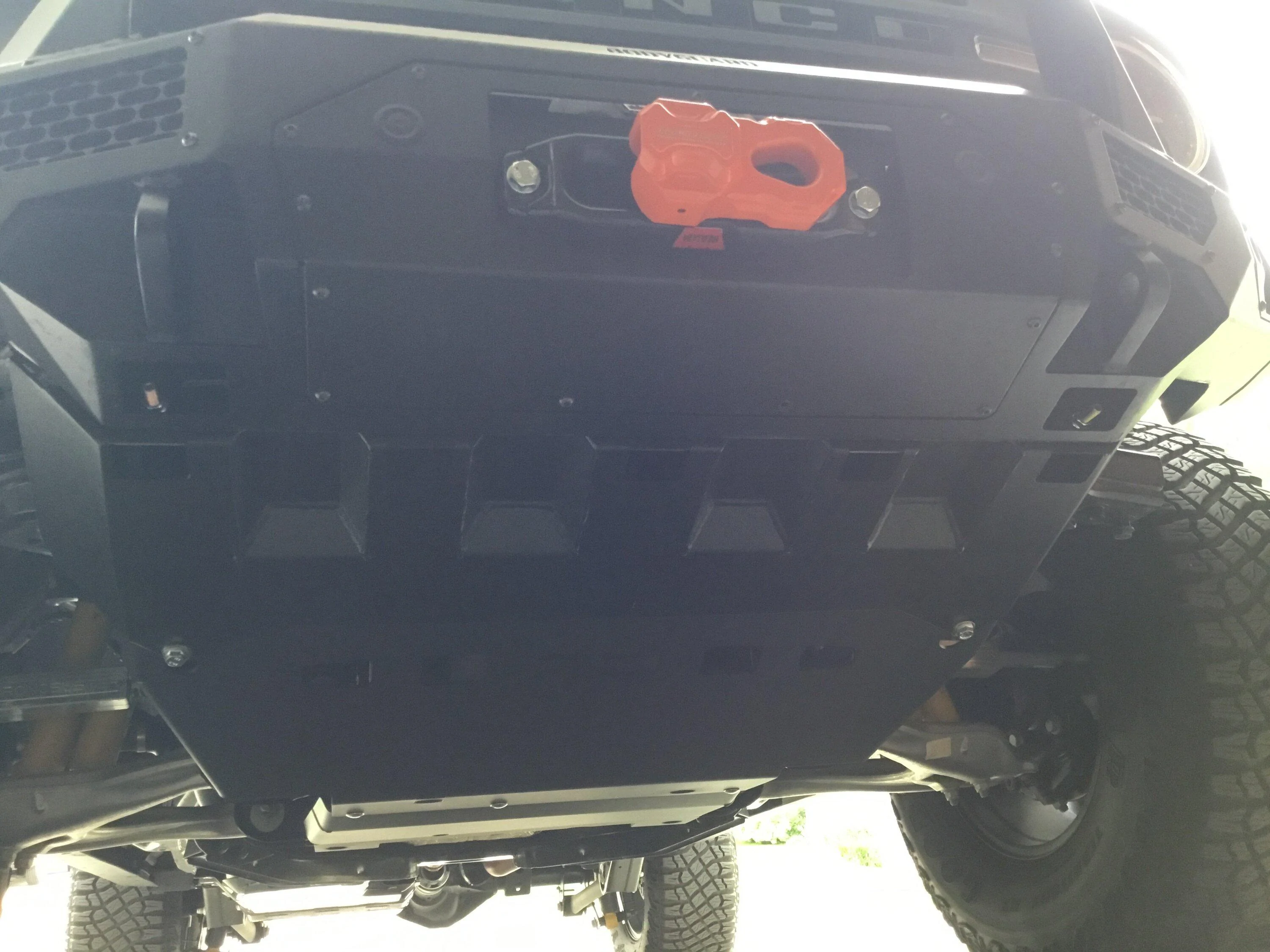 Ford Bronco DIY Lessons re-learned - RCI engine skid plates installation imag