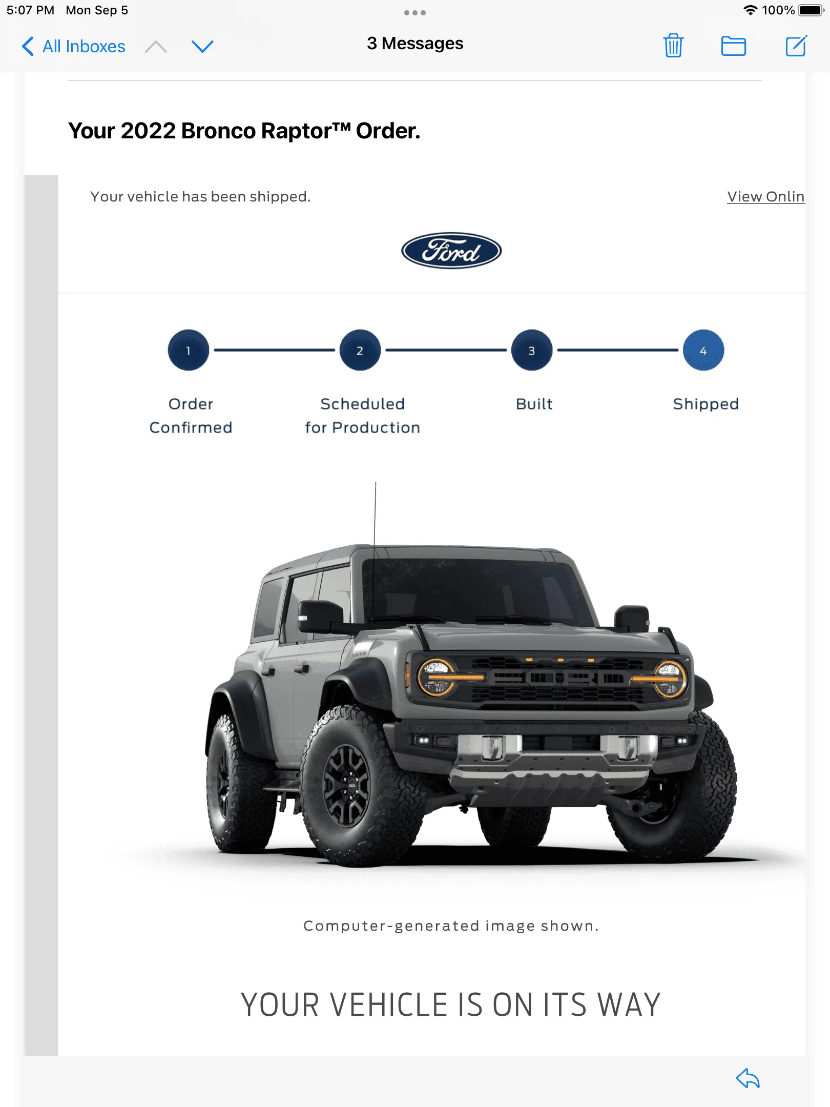 Ford Bronco ⏳ Bronco Raptor now being scheduled for production & VIN assigned F675807A-4C5B-4196-BCA5-8D75A324075C