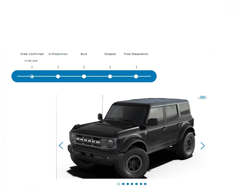 Ford Bronco 9/19/22 Build Week 1662557350017