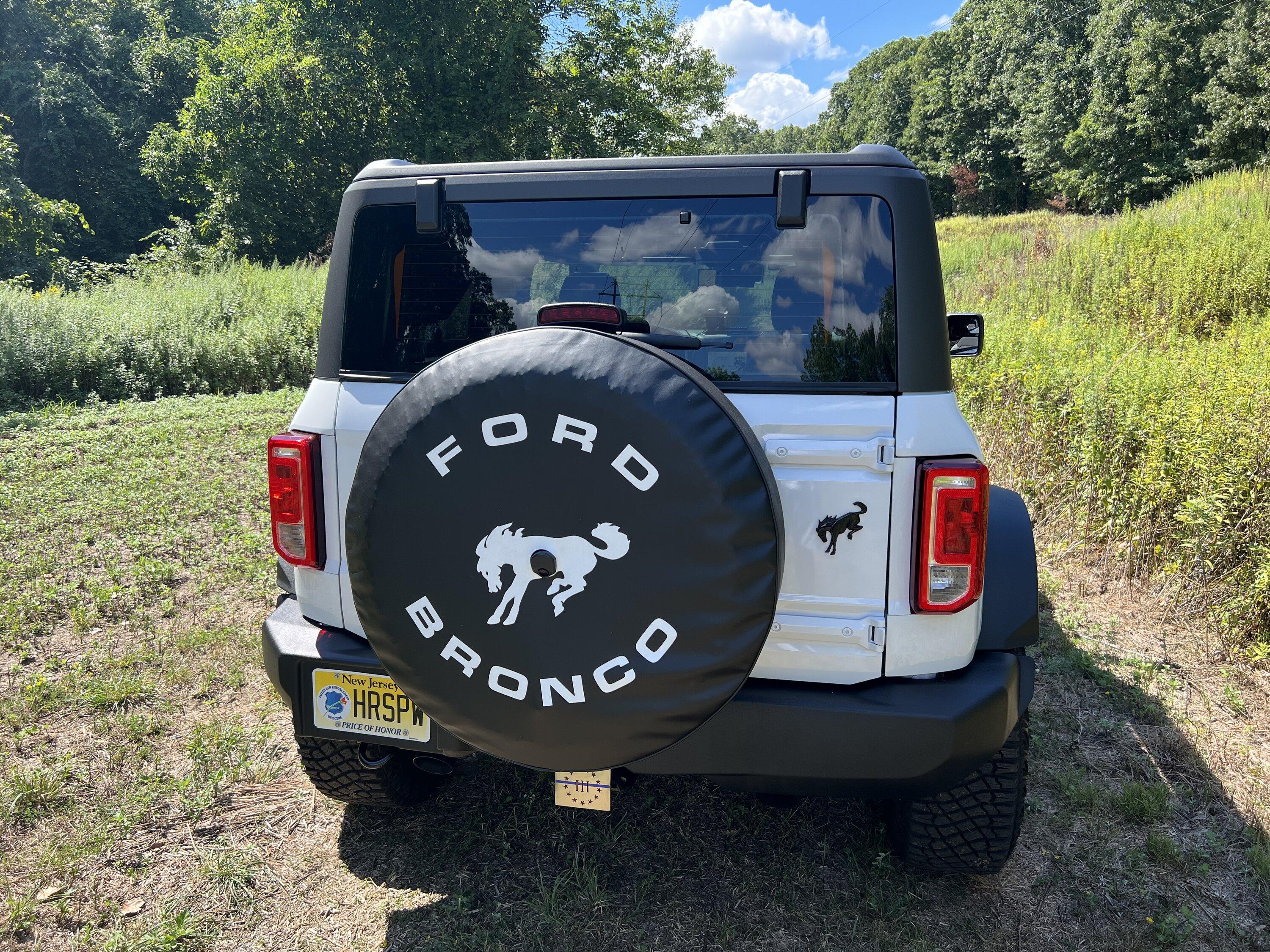 Ford Bronco Spare tire cover or no? Fire Road 4