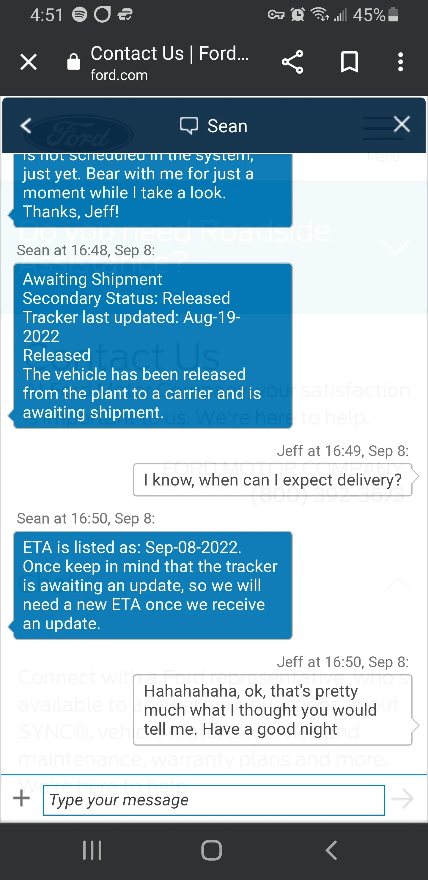 Ford Bronco 8/15/22 Build Week Group Screenshot_20220908-165132_Chrom