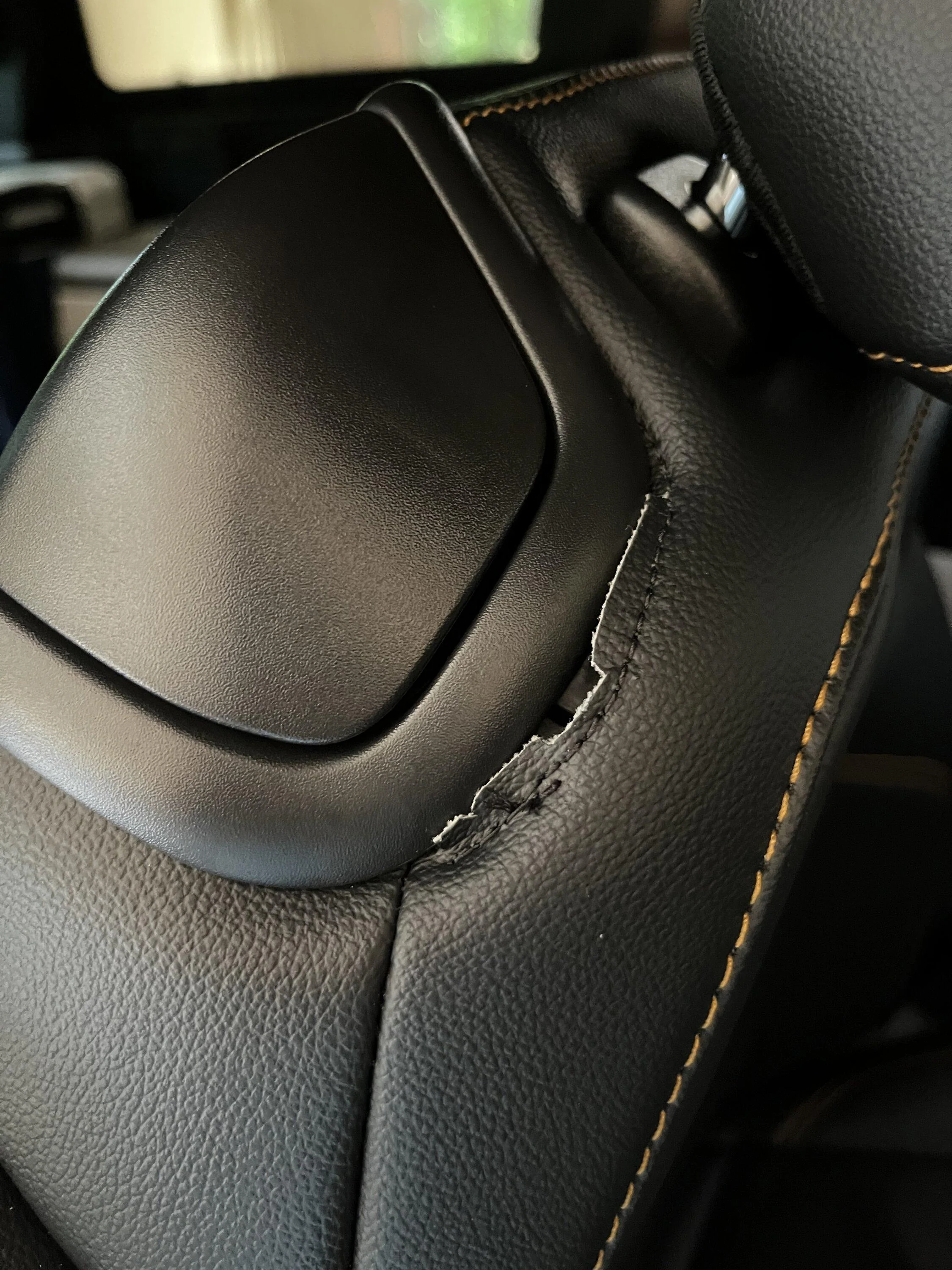 Ford Bronco Leather separation from seat handle 173A6BB8-6019-41CC-9AEC-6D06F5B32060