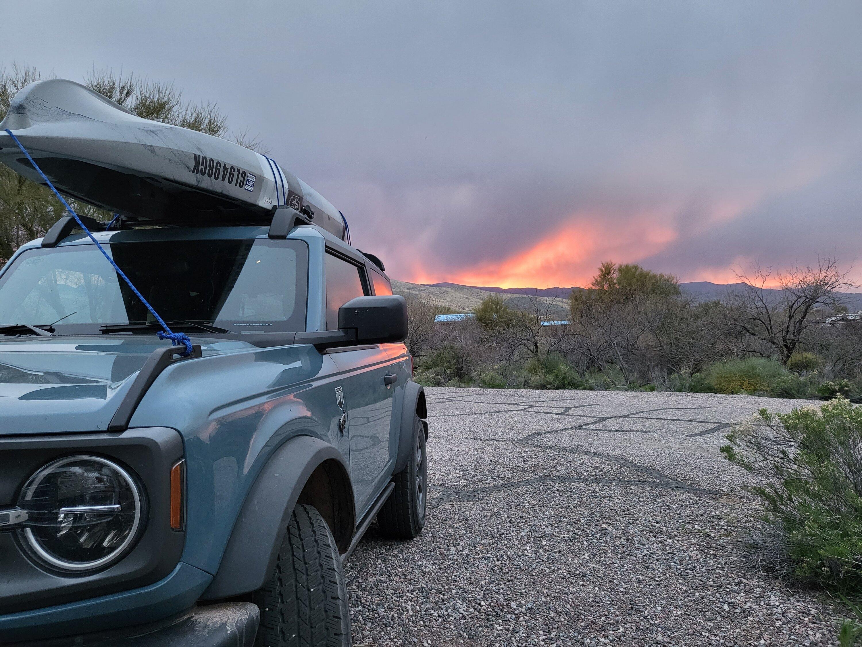 Ford Bronco Tie down for kayak. Trail sights viable? 20220310_182558