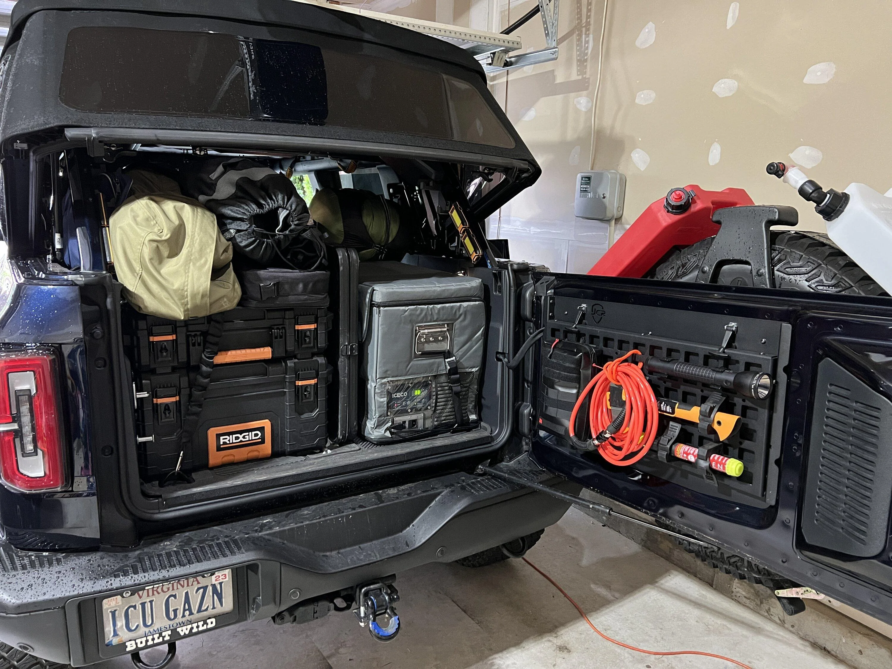Test Fitting an ICECO VL45ProS Fridge In the Rear Cargo Area | Bronco6G ...