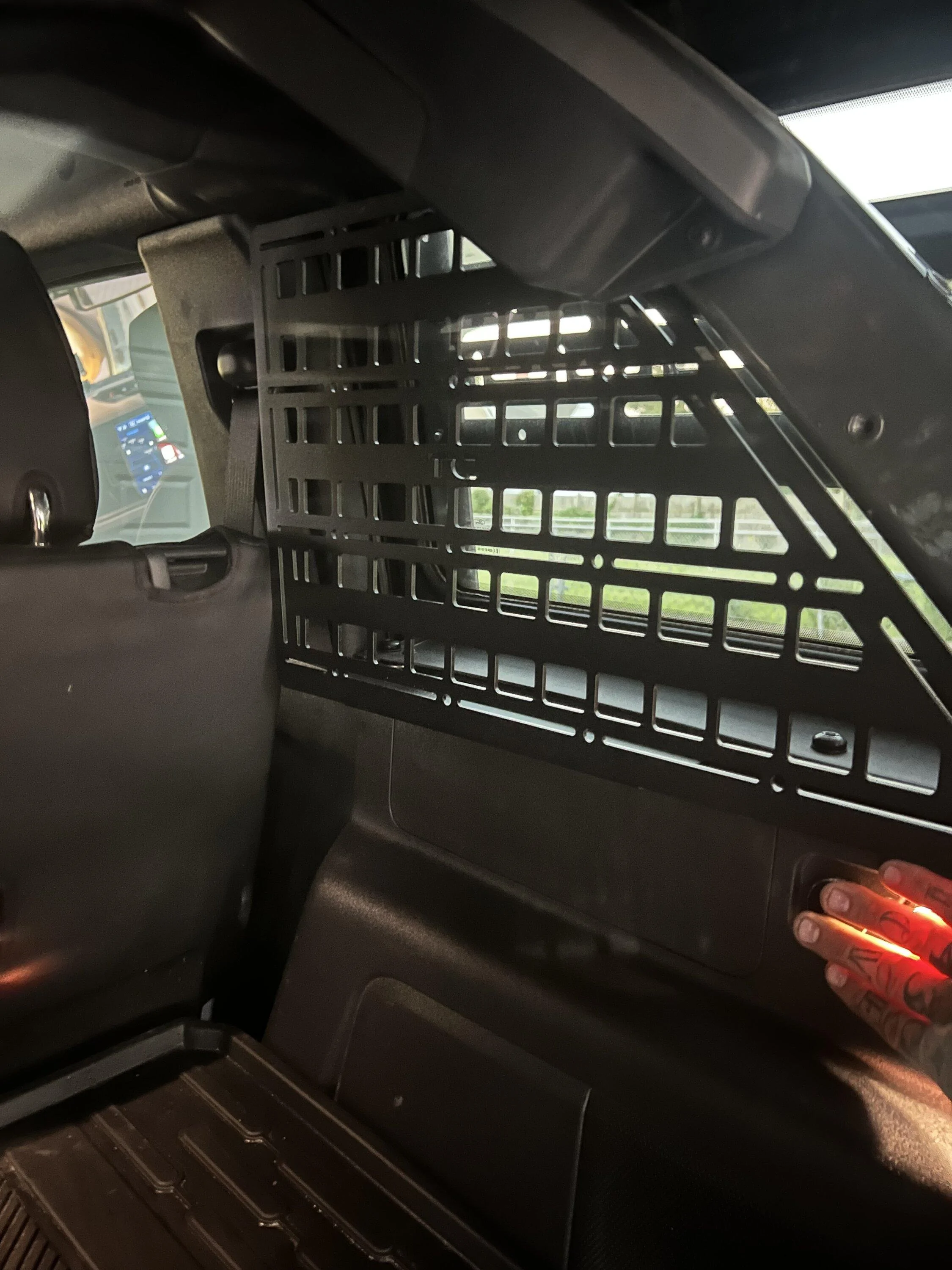 Ford Bronco Rear window molle panels installed 22386EC5-F375-44AA-8411-434C3066AB3B