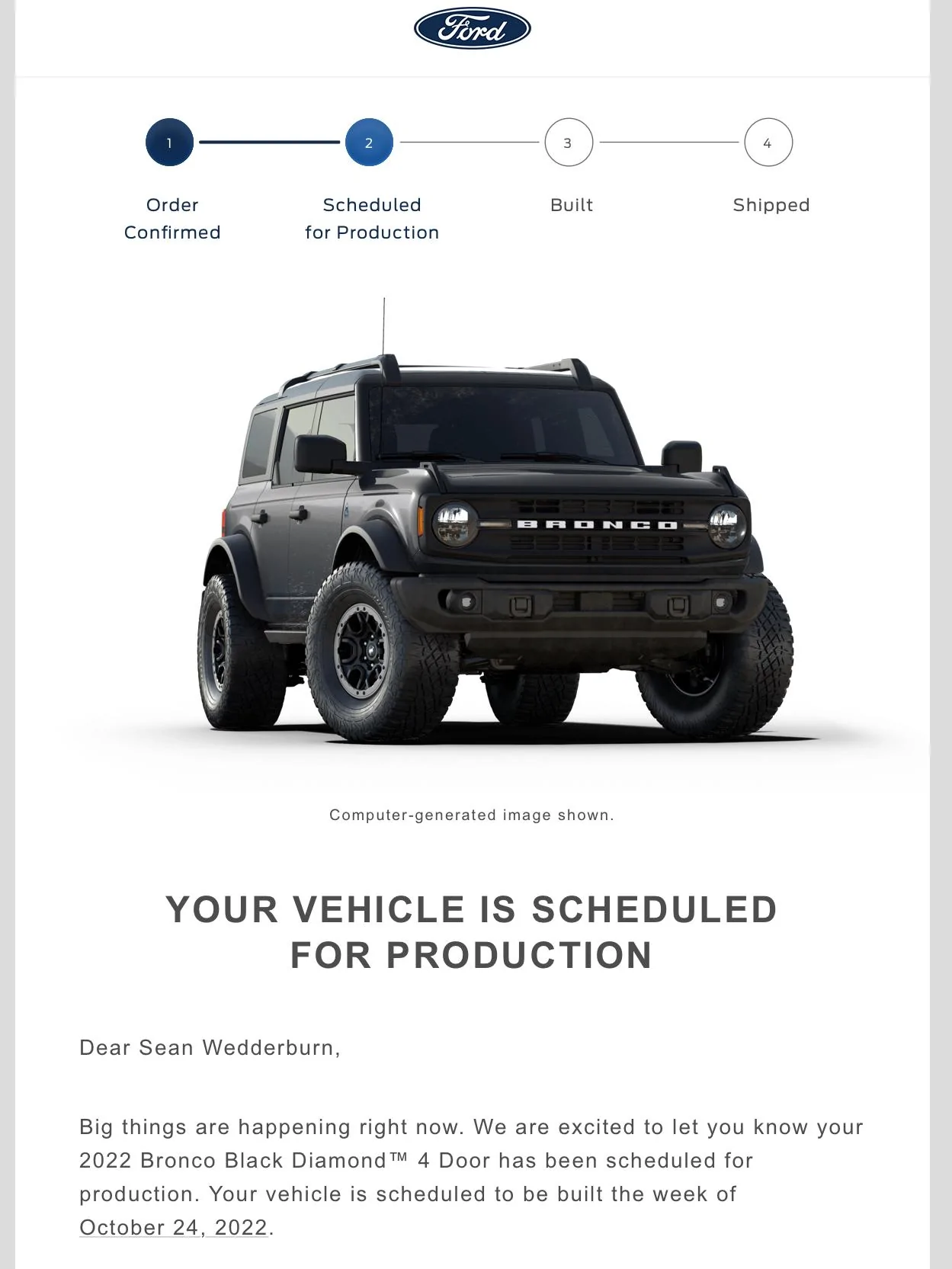 Ford Bronco build week 10/24 62F938B8-DEB4-4905-9B8D-EAB56428E8C6