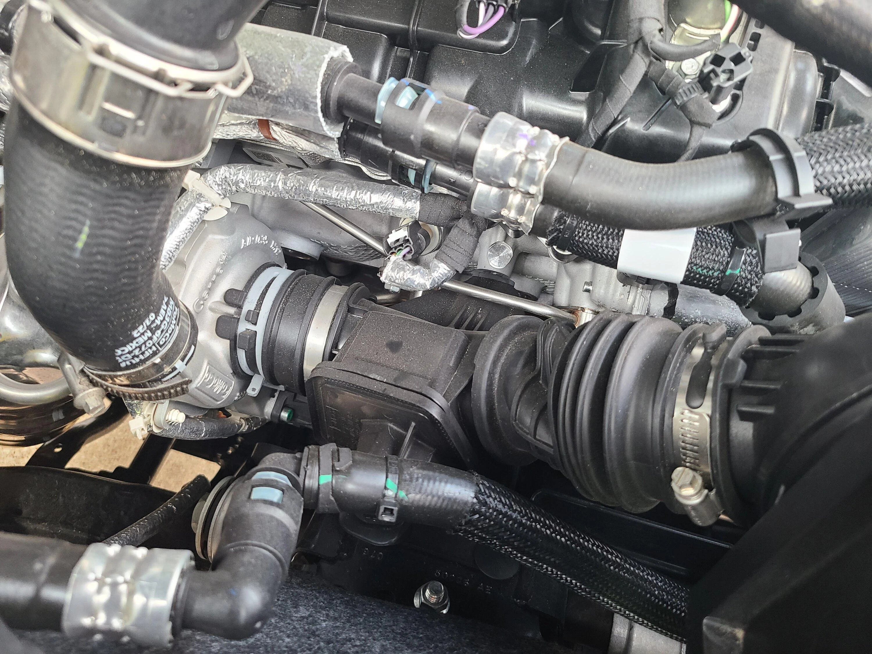 Ford Bronco Turbo inlet duct appears collapsed 20220910_184831