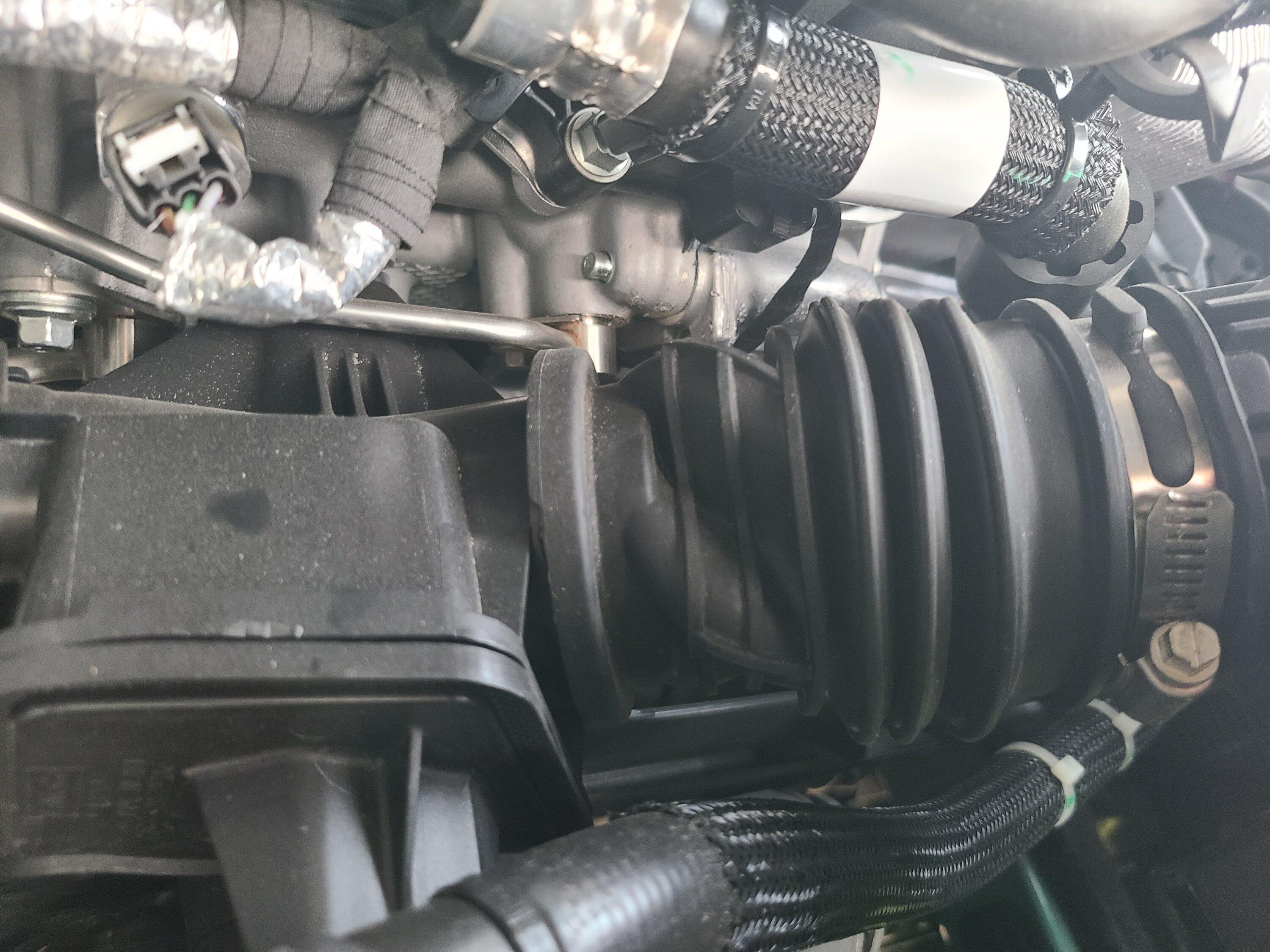 Ford Bronco Turbo inlet duct appears collapsed 20220910_190806