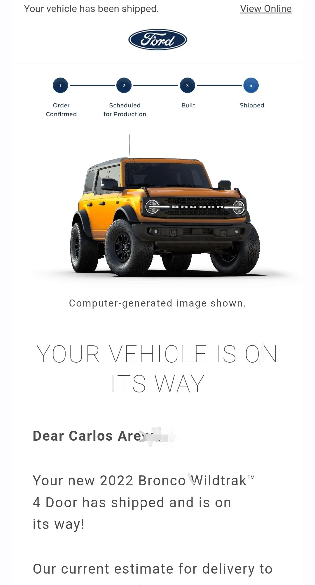 Ford Bronco I was expecting a very different email!!! Screenshot_20220911_145902