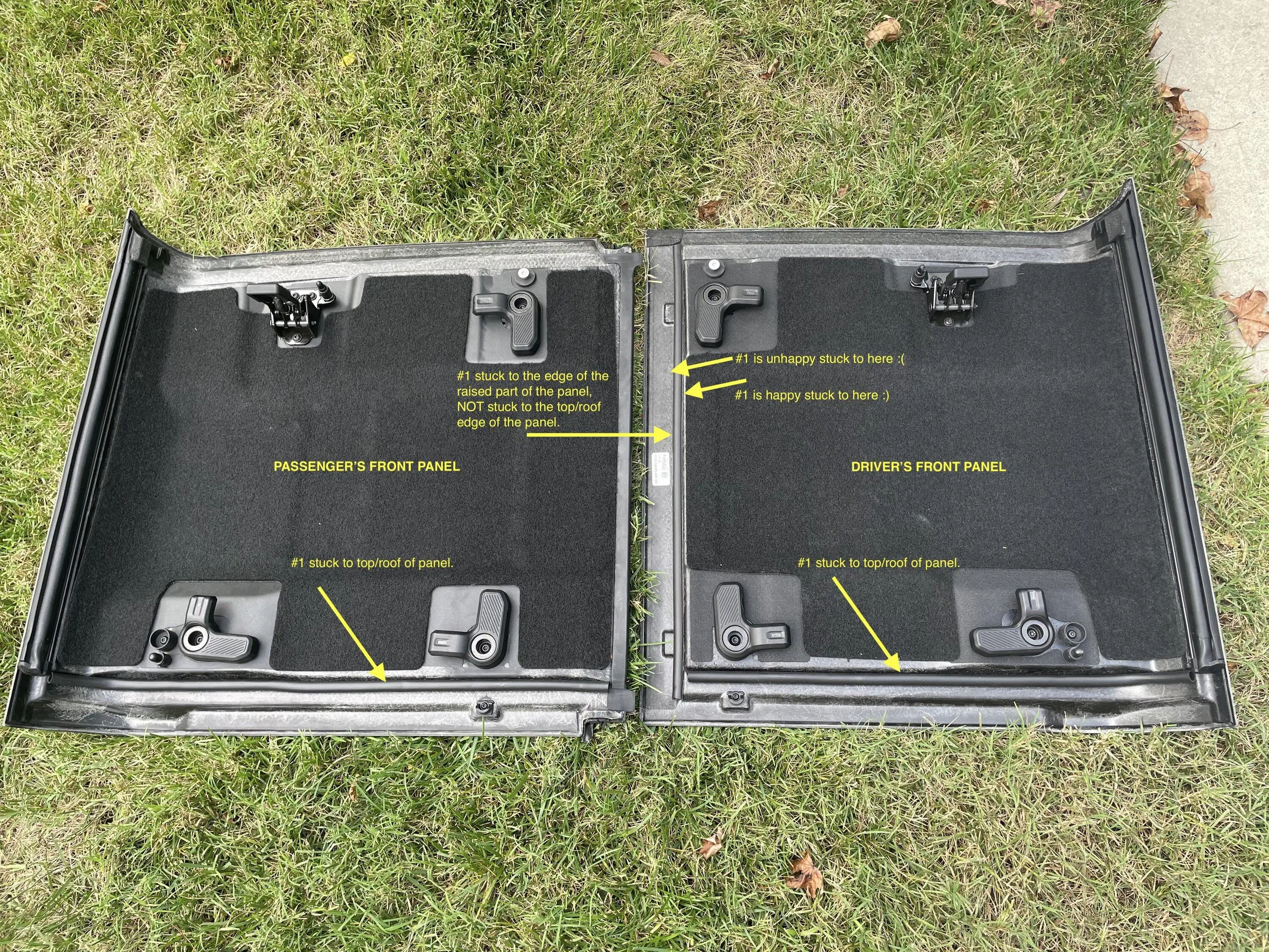 Ford Bronco MIC Noise Reduction Guide - wind sound- aka more (or less) cowbell please Front Panels