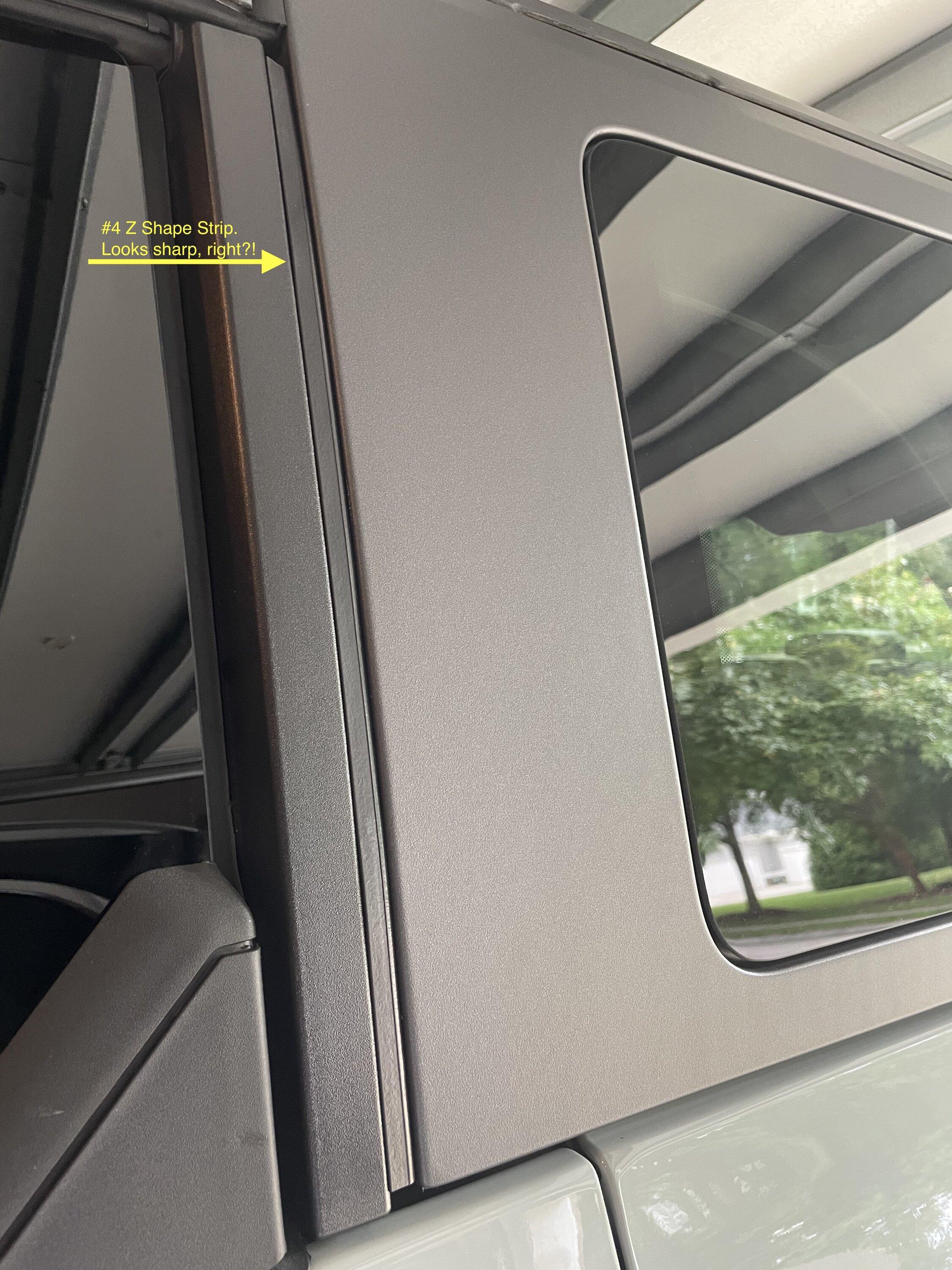 Ford Bronco MIC Noise Reduction Guide - wind sound- aka more (or less) cowbell please Rear Panel Exterior