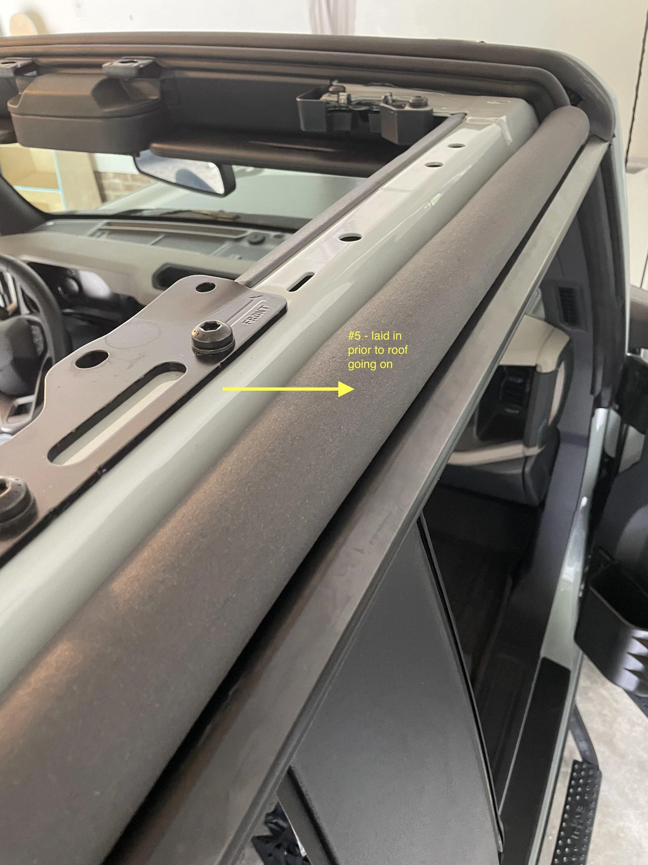 Ford Bronco MIC Noise Reduction Guide - wind sound- aka more (or less) cowbell please Armacell Rubber