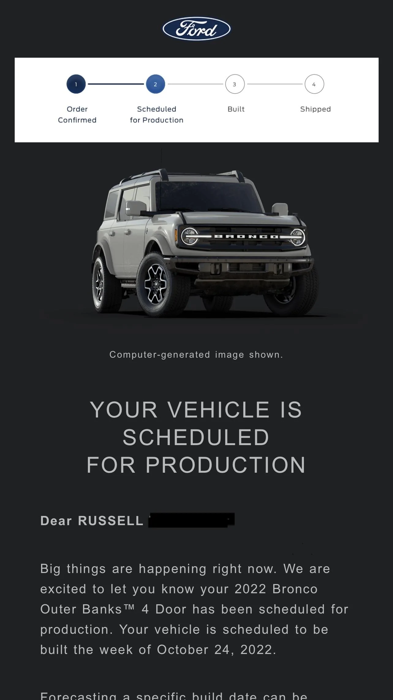 Ford Bronco build week 10/24 3D769B07-981F-49A3-88DD-BA5A71EED2D4