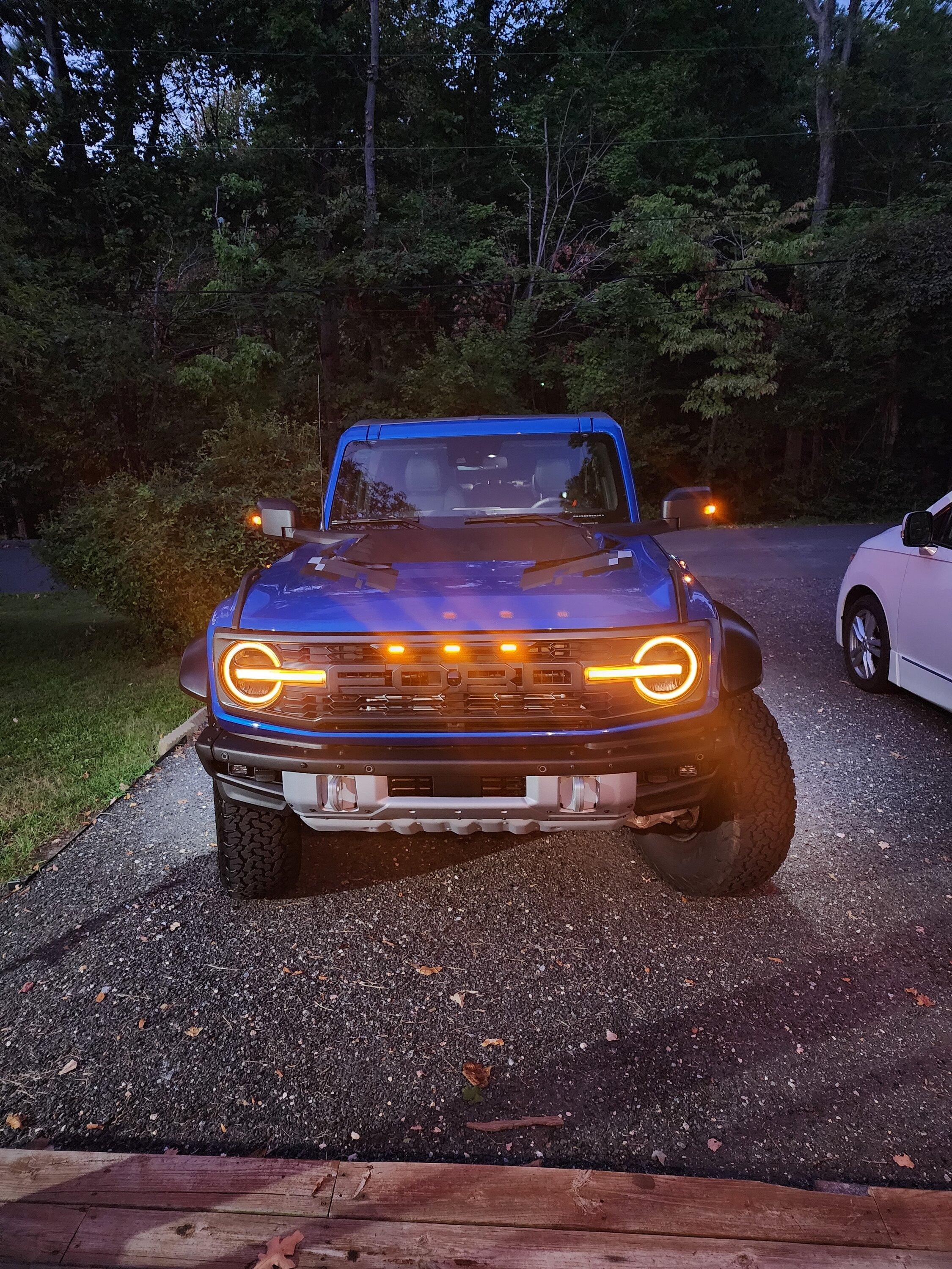 Ford Bronco Day 1 Bronco Raptor Reservation - Delivered! (Velocity Blue w/ Graphics Package) 20220908_194132