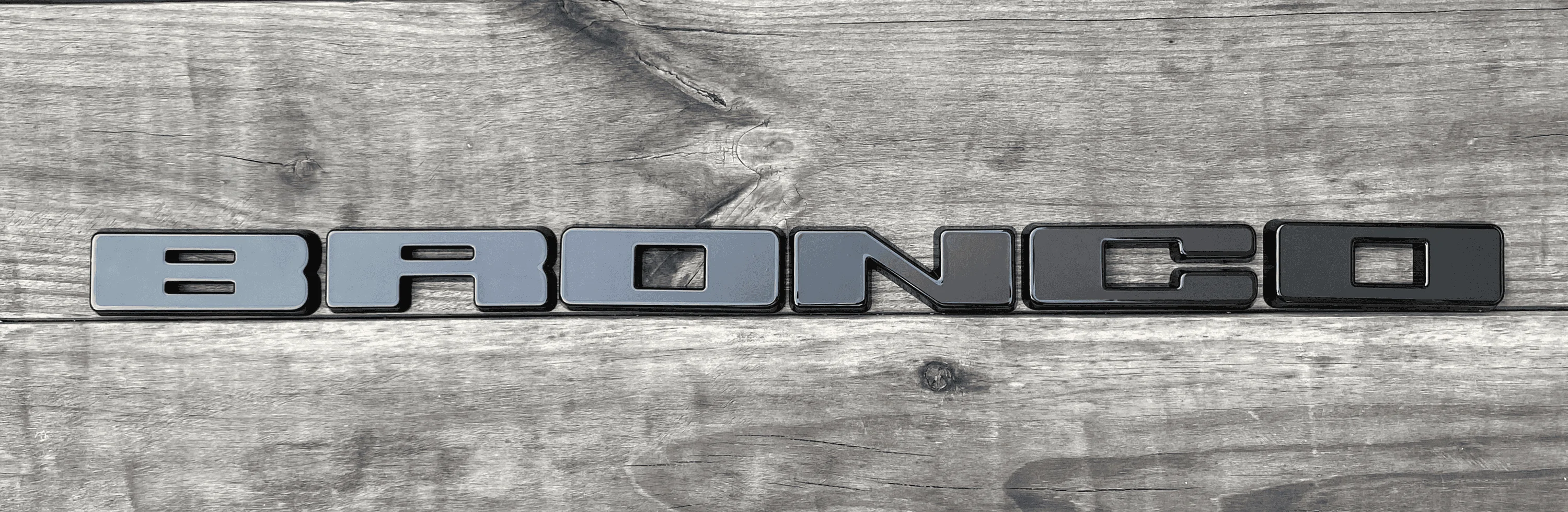 Ford Bronco Sukemichi grill letters installed 1663019705258