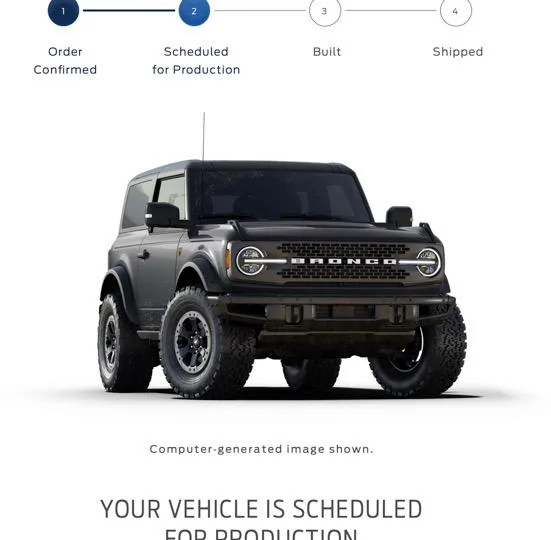 Ford Bronco build week 10/24 Image 9-12-22 at 7.41 PM