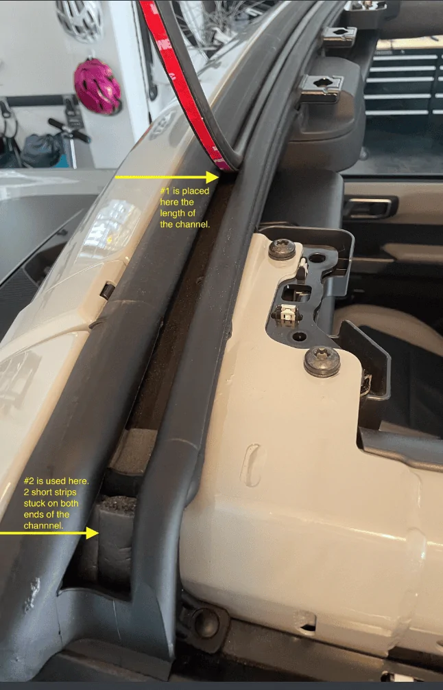 Ford Bronco MIC Noise Reduction Guide - wind sound- aka more (or less) cowbell please 1663076371278