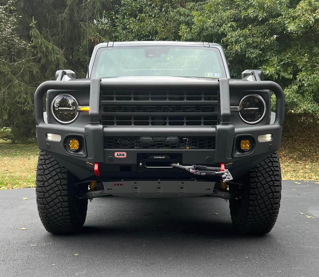 Ford Bronco Basesquatch Build: ARB bumpers & skids, Comeup winch, OME springs & struts, Baja Design fog lights B1 (1)