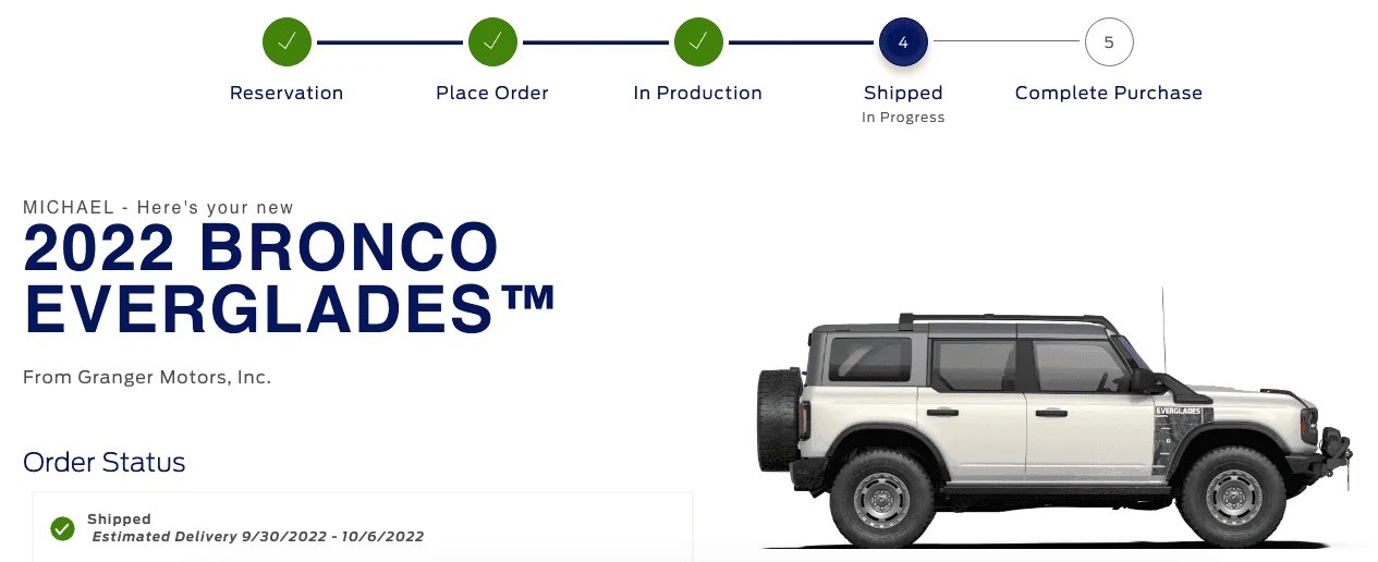 Ford Bronco 9/5/22 Build week group Screen Shot 2022-09-15 at 8.15.16 AM