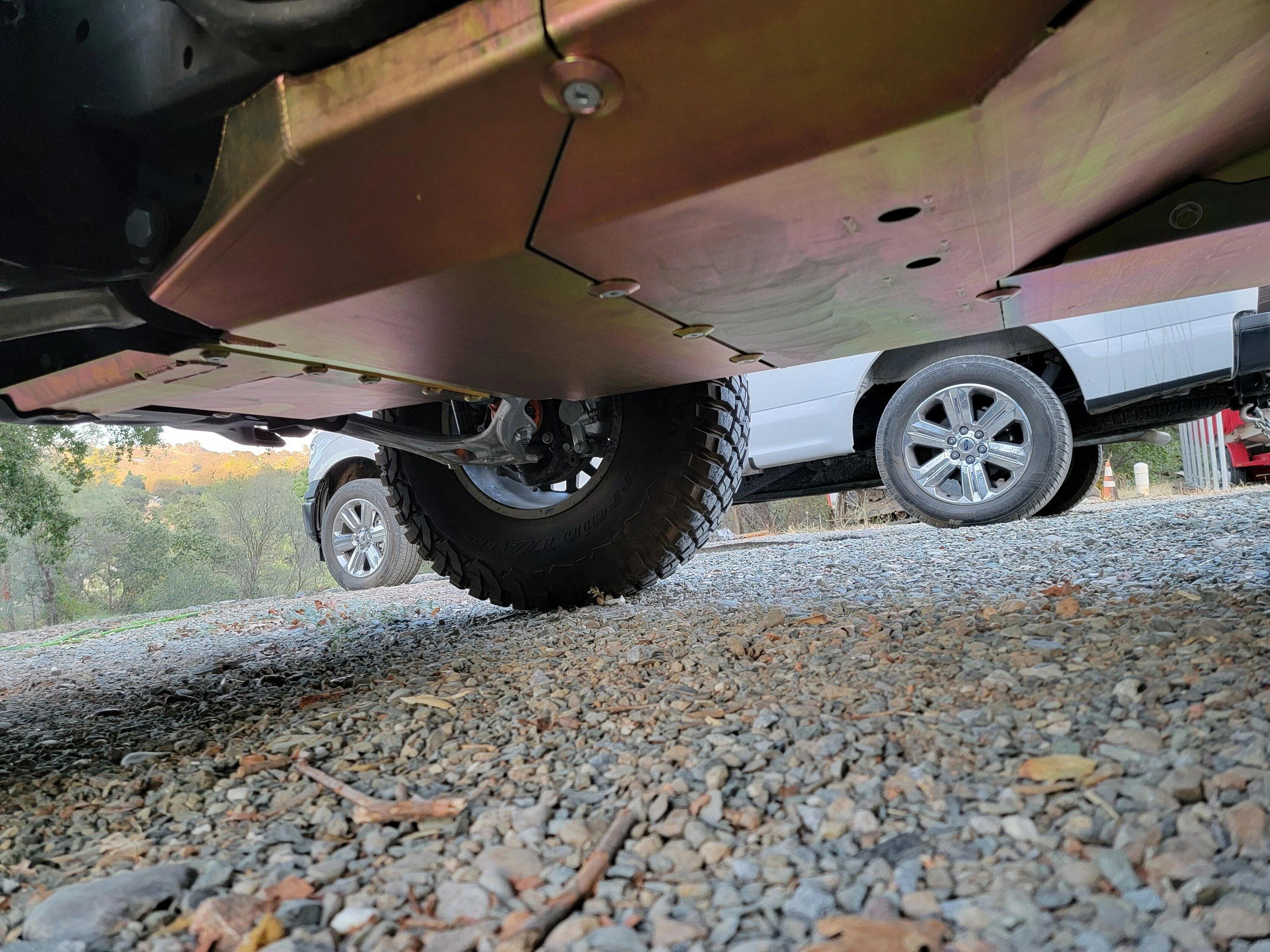 Ford Bronco MetalCloak full underside skid plates system installed on 2-door Bronco 20220915_184832