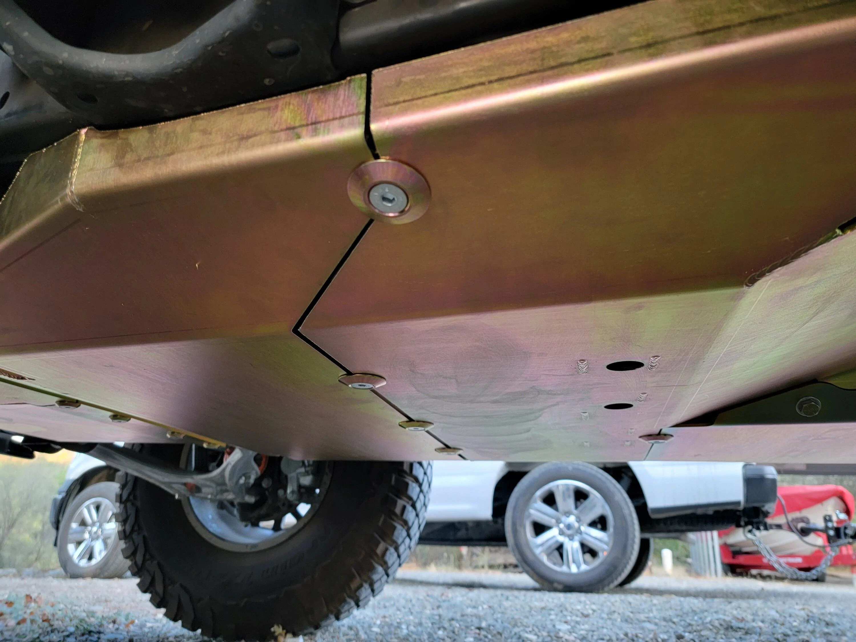 Ford Bronco MetalCloak full underside skid plates system installed on 2-door Bronco 20220915_184836