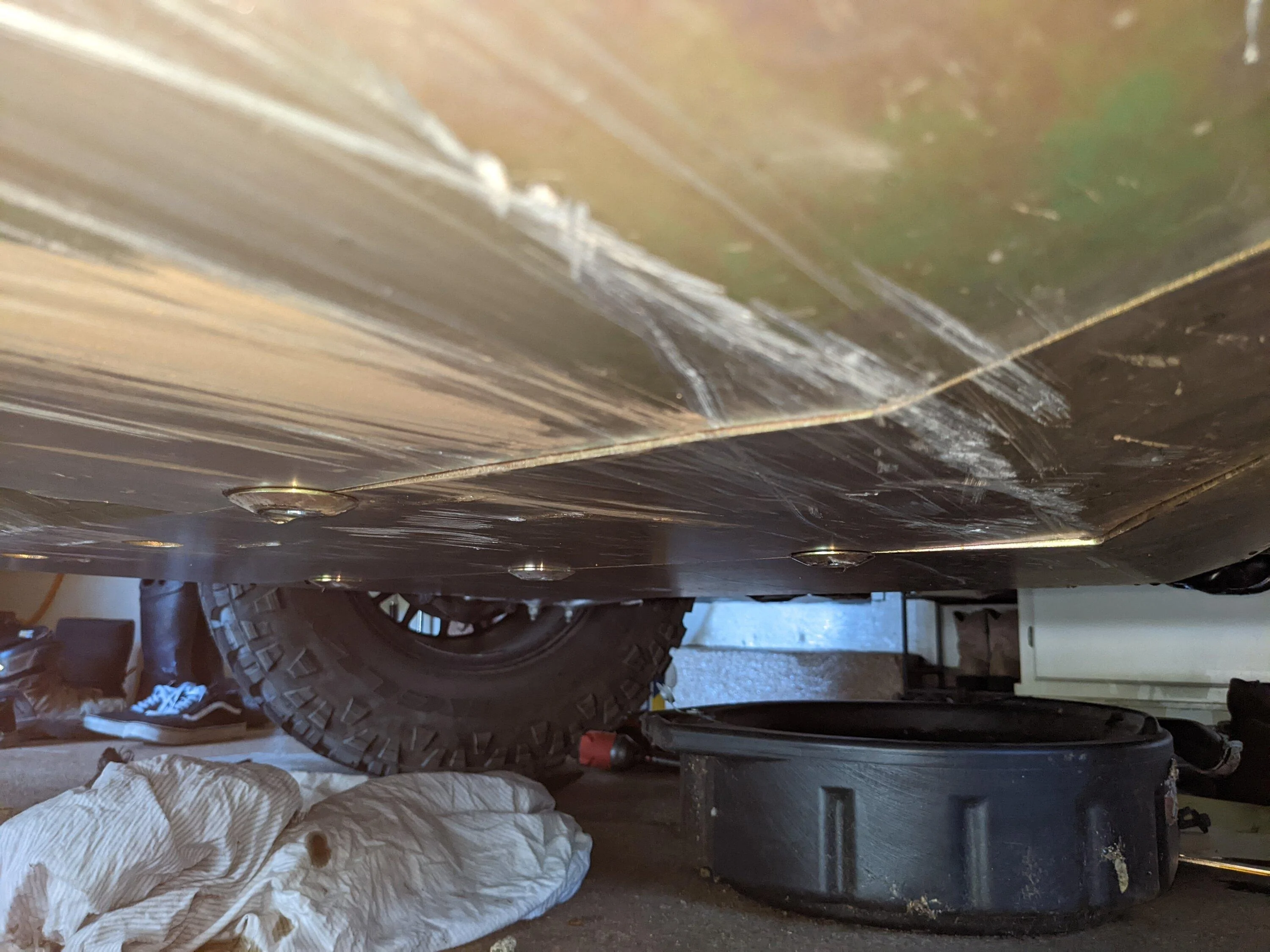 Ford Bronco MetalCloak full underside skid plates system installed on 2-door Bronco PXL_20220717_185336081