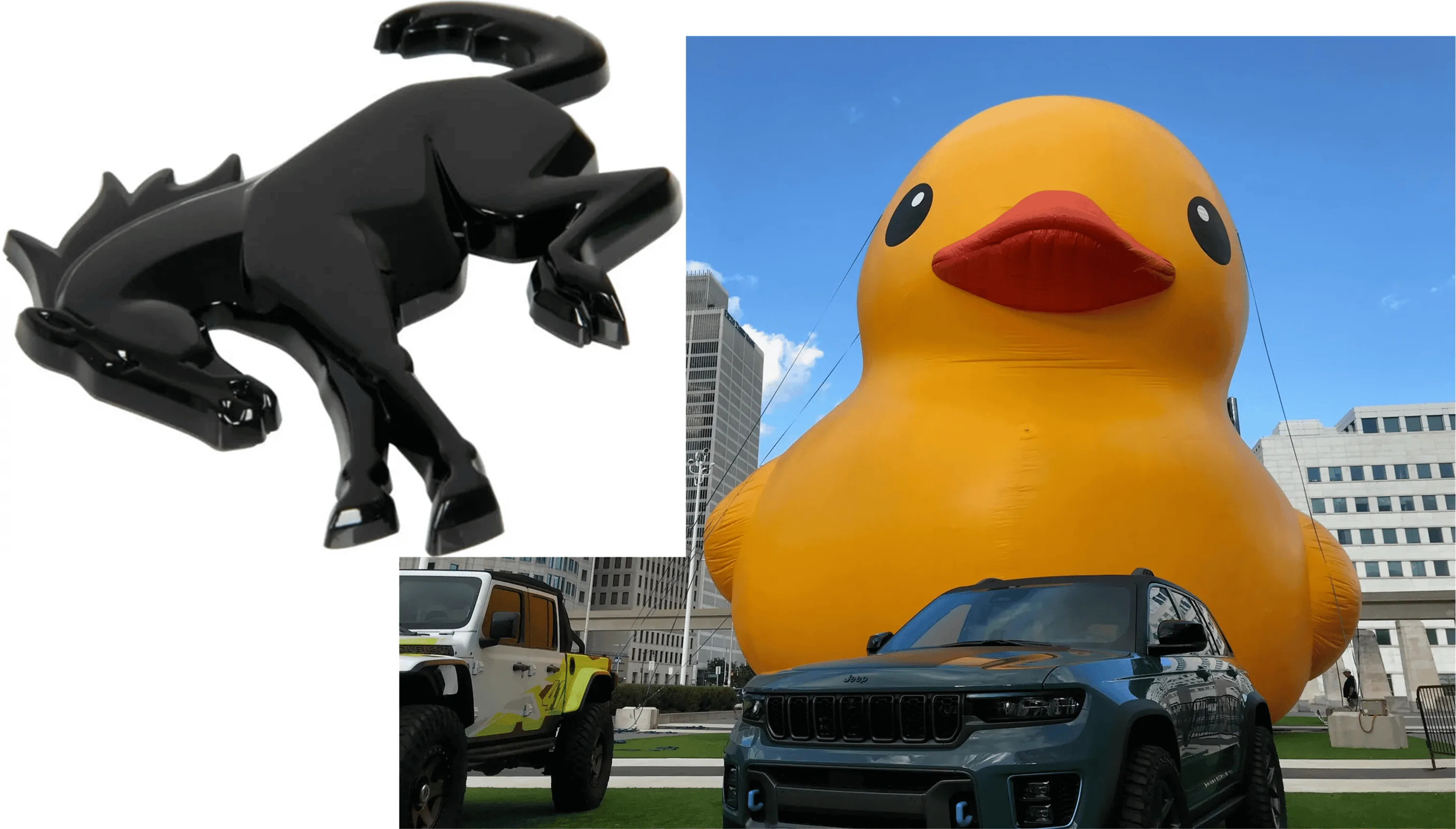 Ford Bronco Jeep Marketing now "Ducking" to avoid loosing sales to Bronco 1663328279166