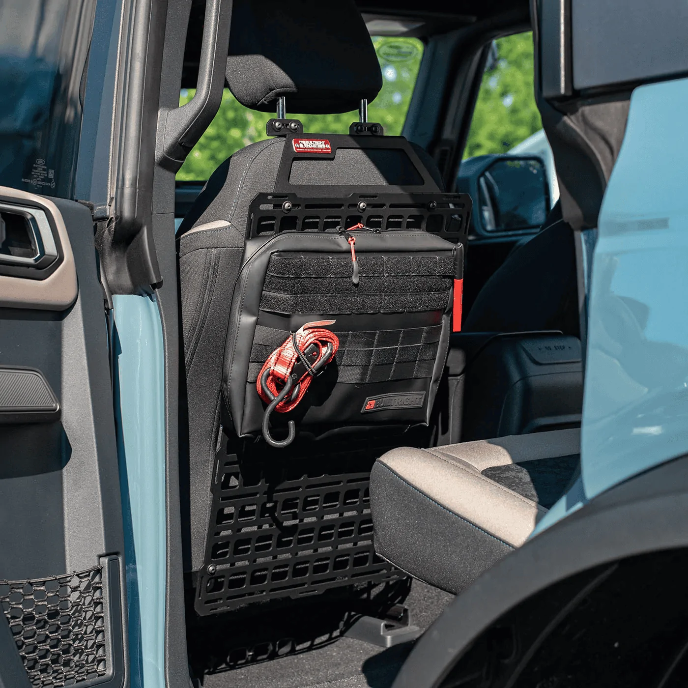 Ford Bronco Builtright Industries Seat-Back MOLLE Panels installed 1663342108913