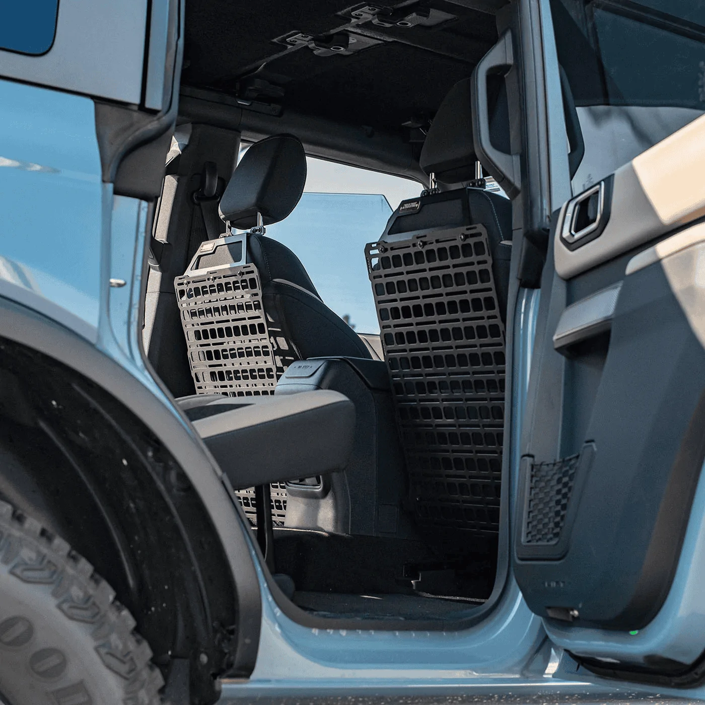 Ford Bronco Builtright Industries Seat-Back MOLLE Panels installed 1663342134329