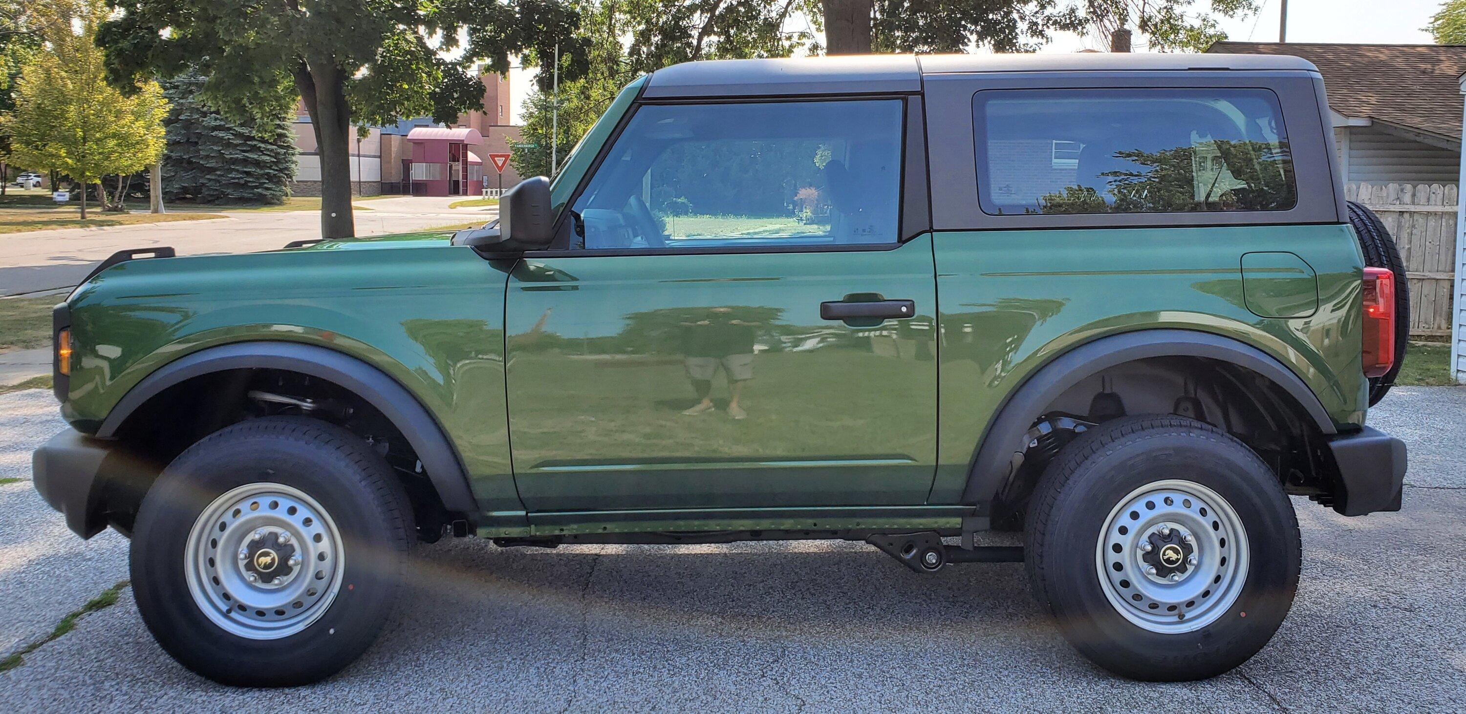 Ford Bronco Eruption green 2 door day 1 mods 20220915_134149