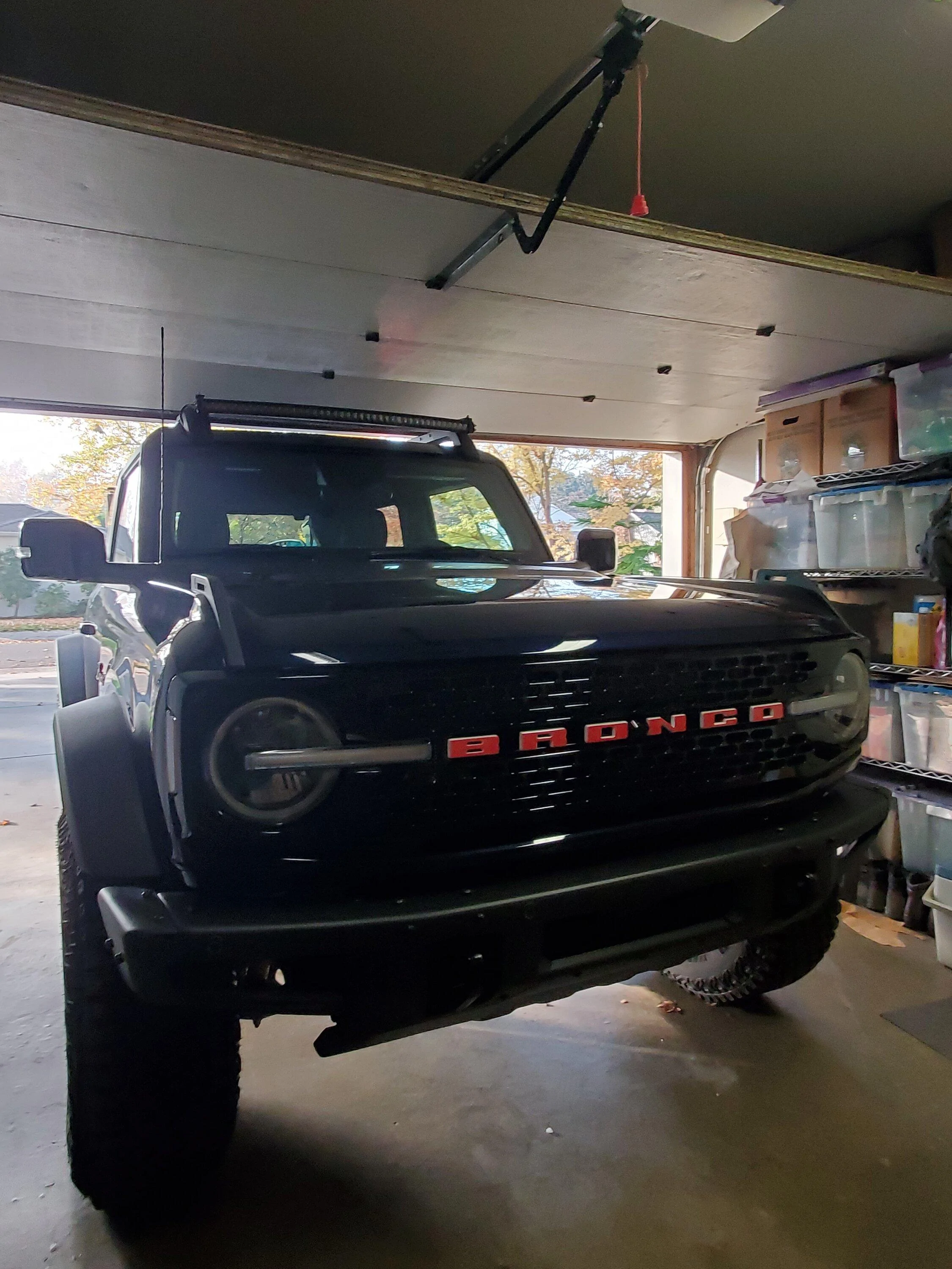 Ford Bronco Sasquatch before and after 35mm wheel spacers 20211112_153133