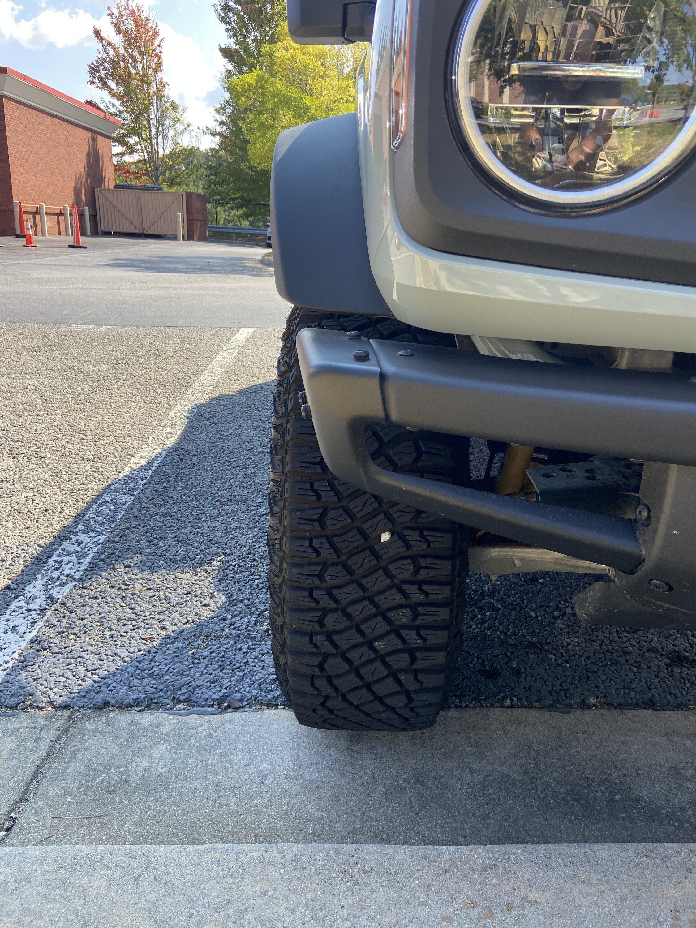 Ford Bronco Sasquatch before and after 35mm wheel spacers E7A5CF80-2002-4B32-A618-5AD528D197BC