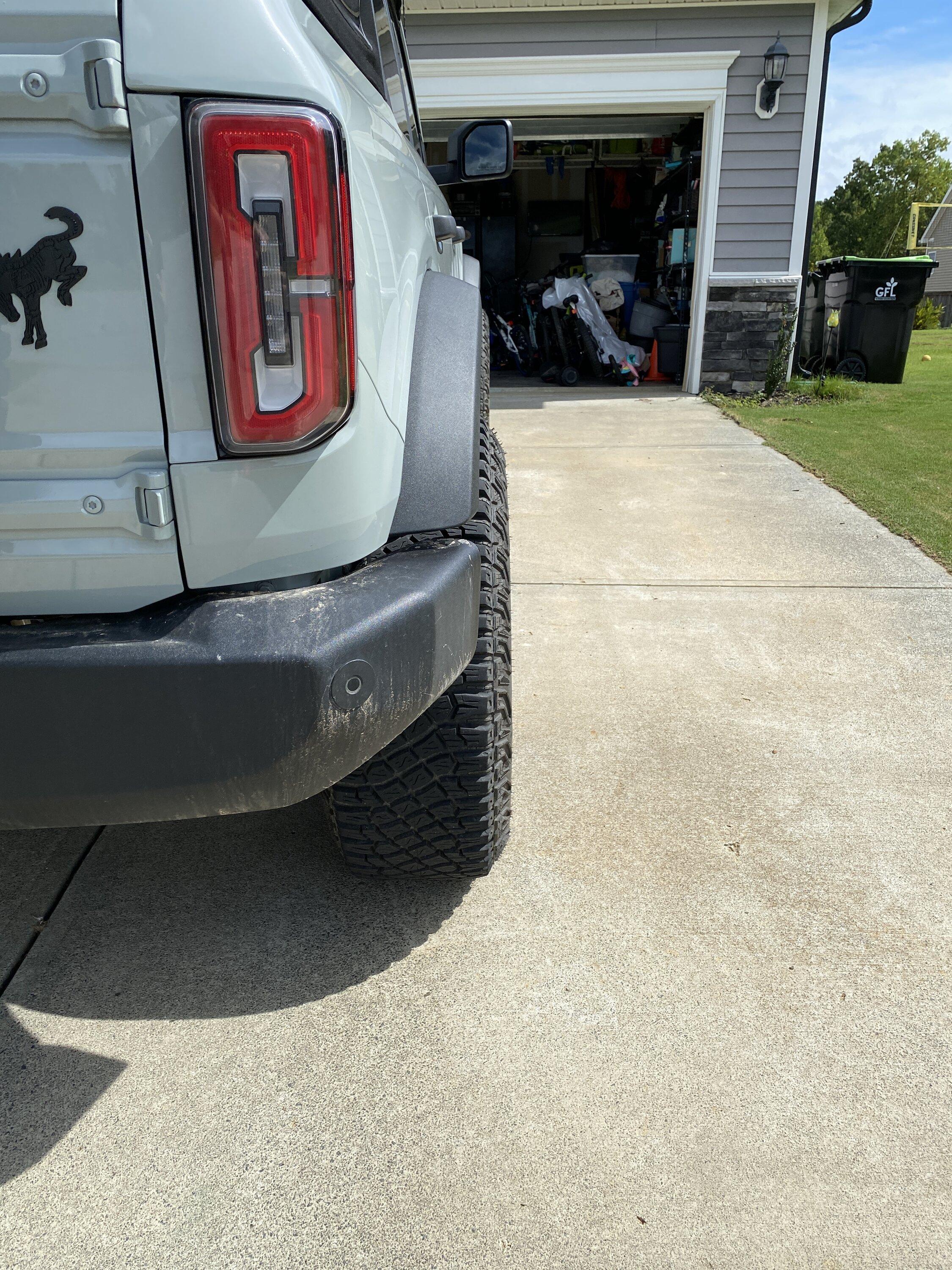 Ford Bronco Sasquatch before and after 35mm wheel spacers 8CB039DD-18A7-4D17-9492-54755544EF54