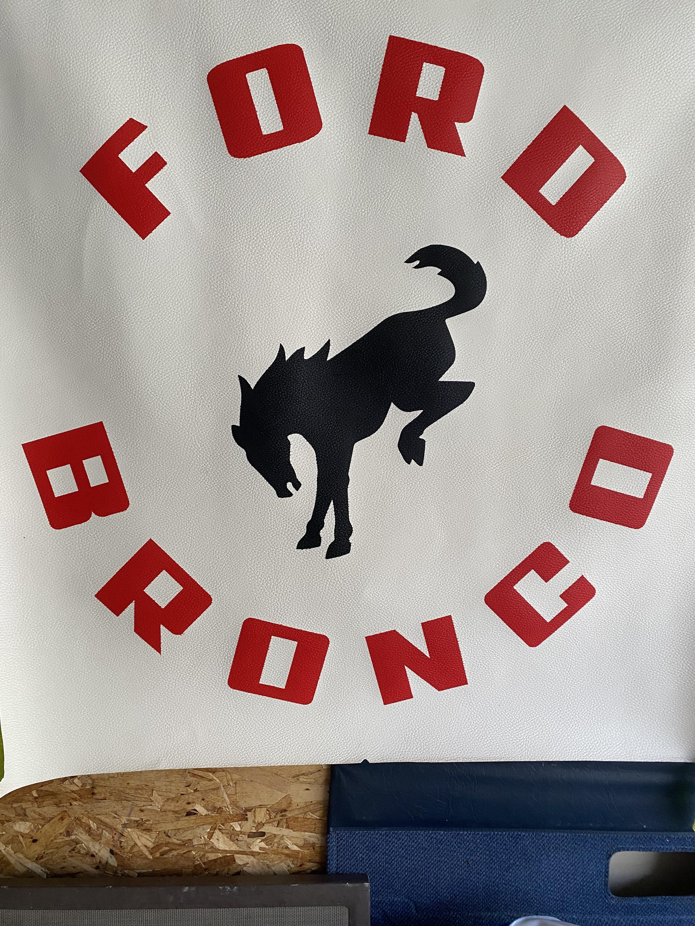 Ford Bronco My DIY spare tire cover 33125312-AE02-407B-8469-550BED4FDCBD