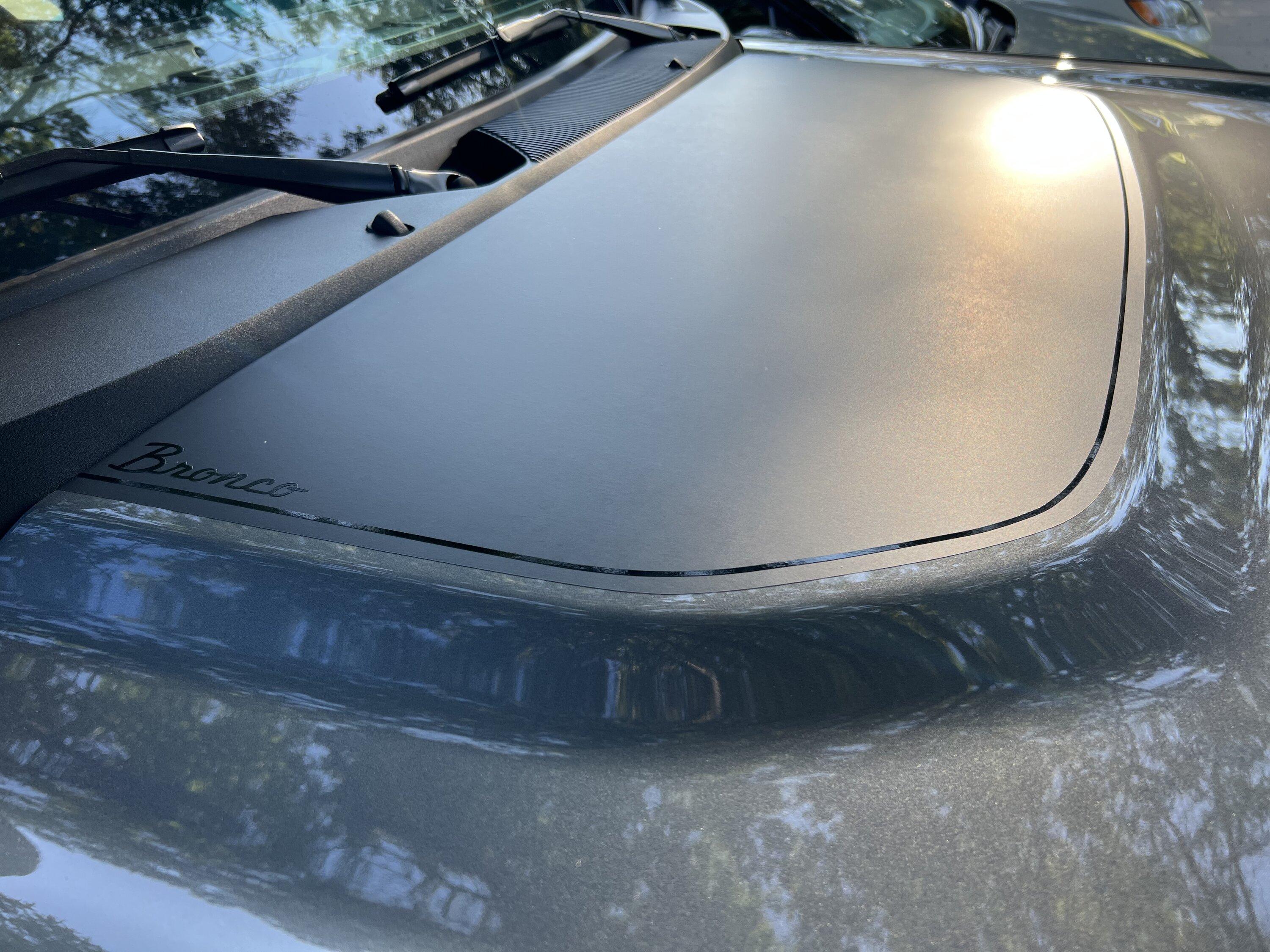 Ford Bronco Hood cowl accents complete! 04D1B1FC-B7D7-4B05-B346-0387FE09C9E1