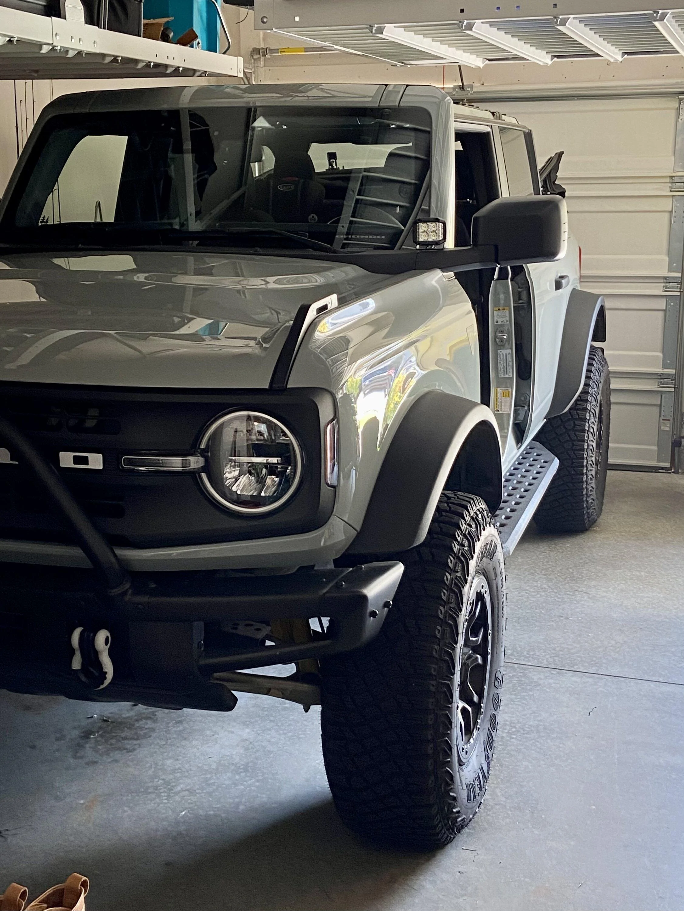 Ford Bronco Sasquatch before and after 35mm wheel spacers 4179E6A5-E1D7-4913-9AD0-D8489D6C719F