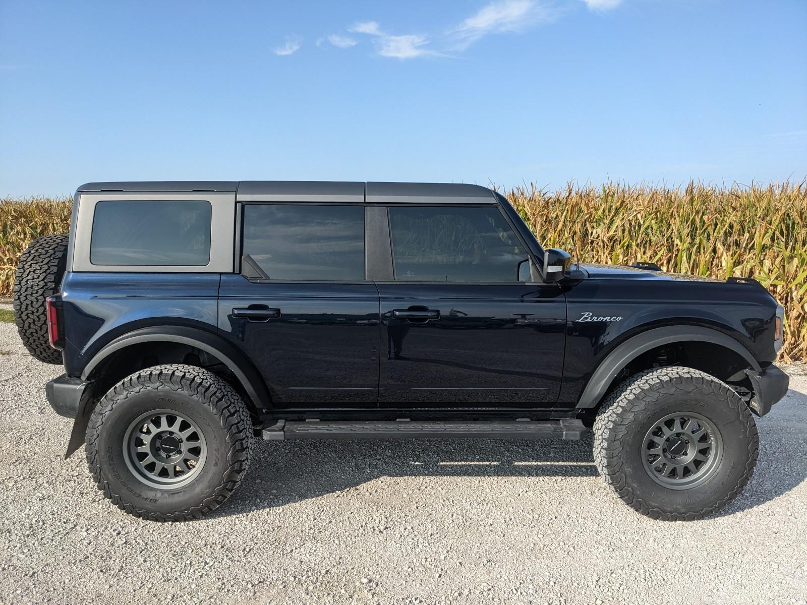 Ford Bronco Custom Heritage Grill in Solar Silver + Oracle letter lights added to my Bronco! PXL_20220916_140906475